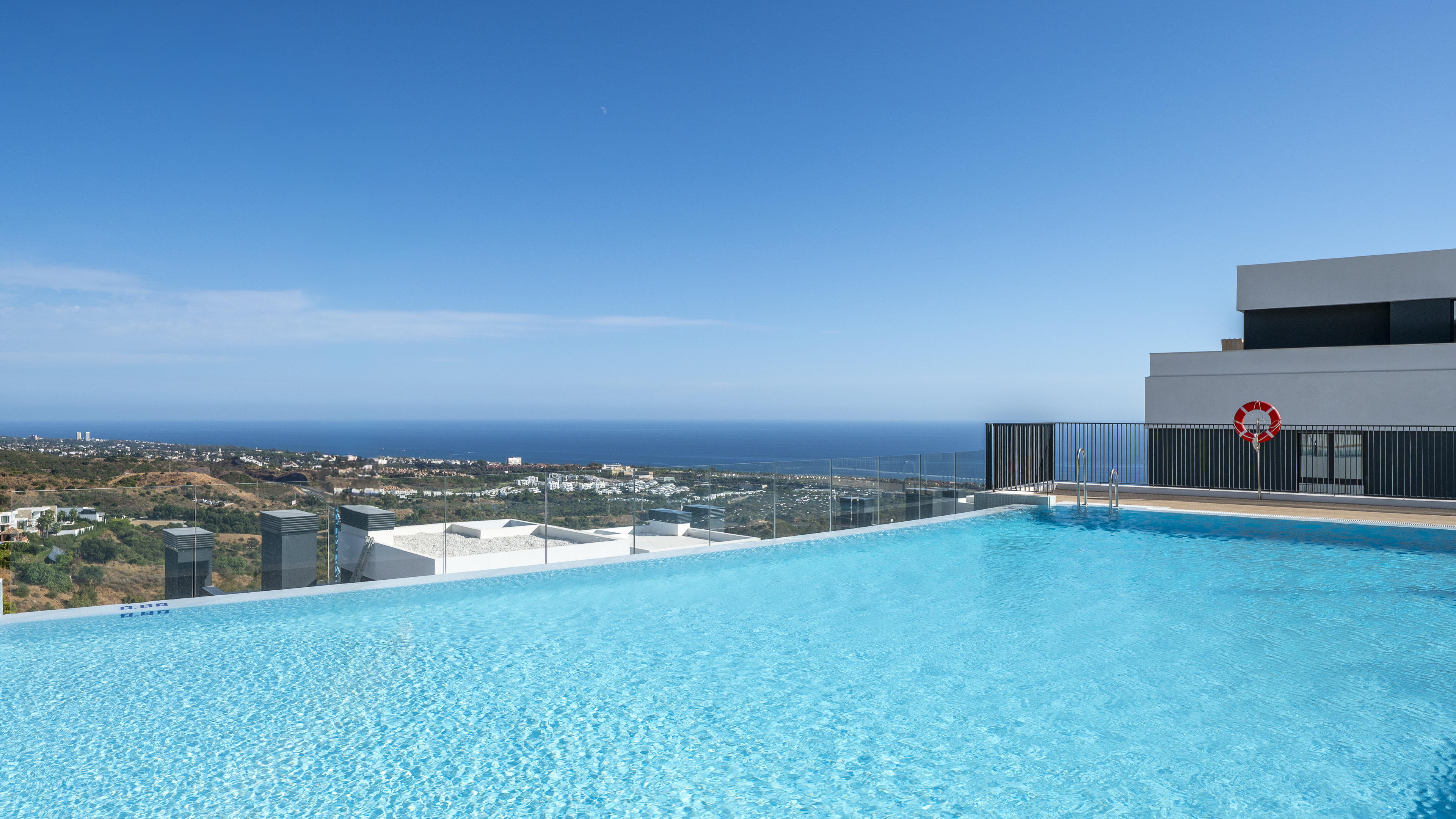 Contemporary 3-Bedroom Apartment with Exceptional Sea-View Terrace in MedBlue, Altos de los Monteros