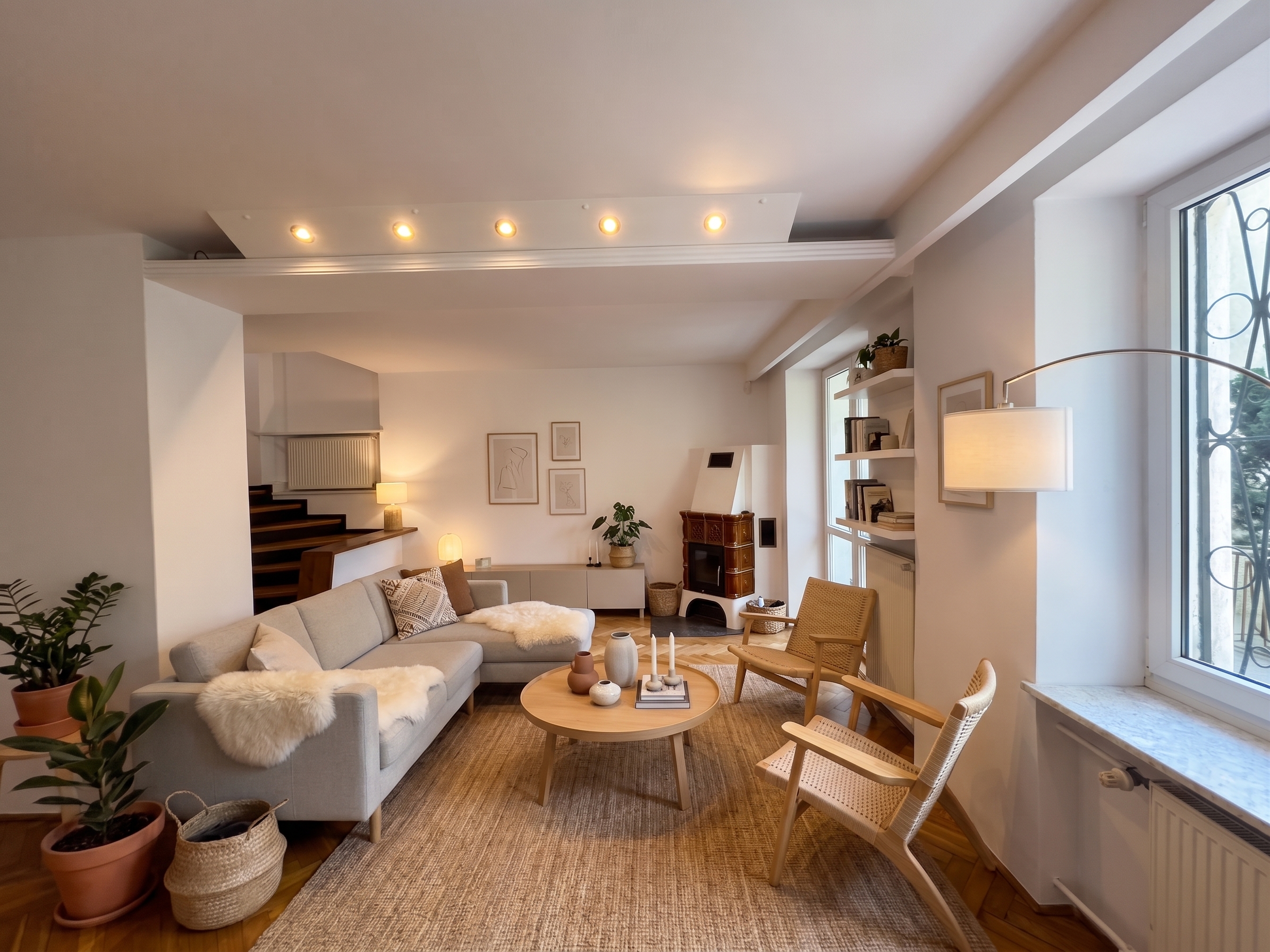 Saska Kępa: An exceptional 160 m² house surrounded by greenery and peace