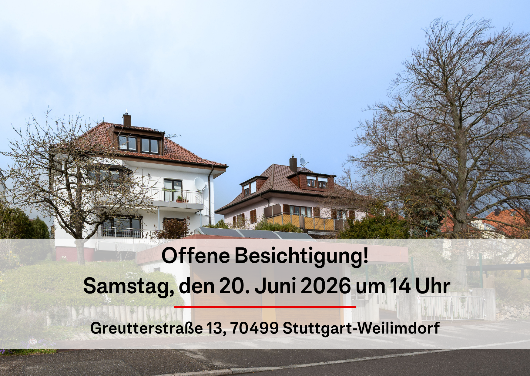 OPEN HOUSE - Samstag, den 20. Juni 2026 um 14:00 Uhr