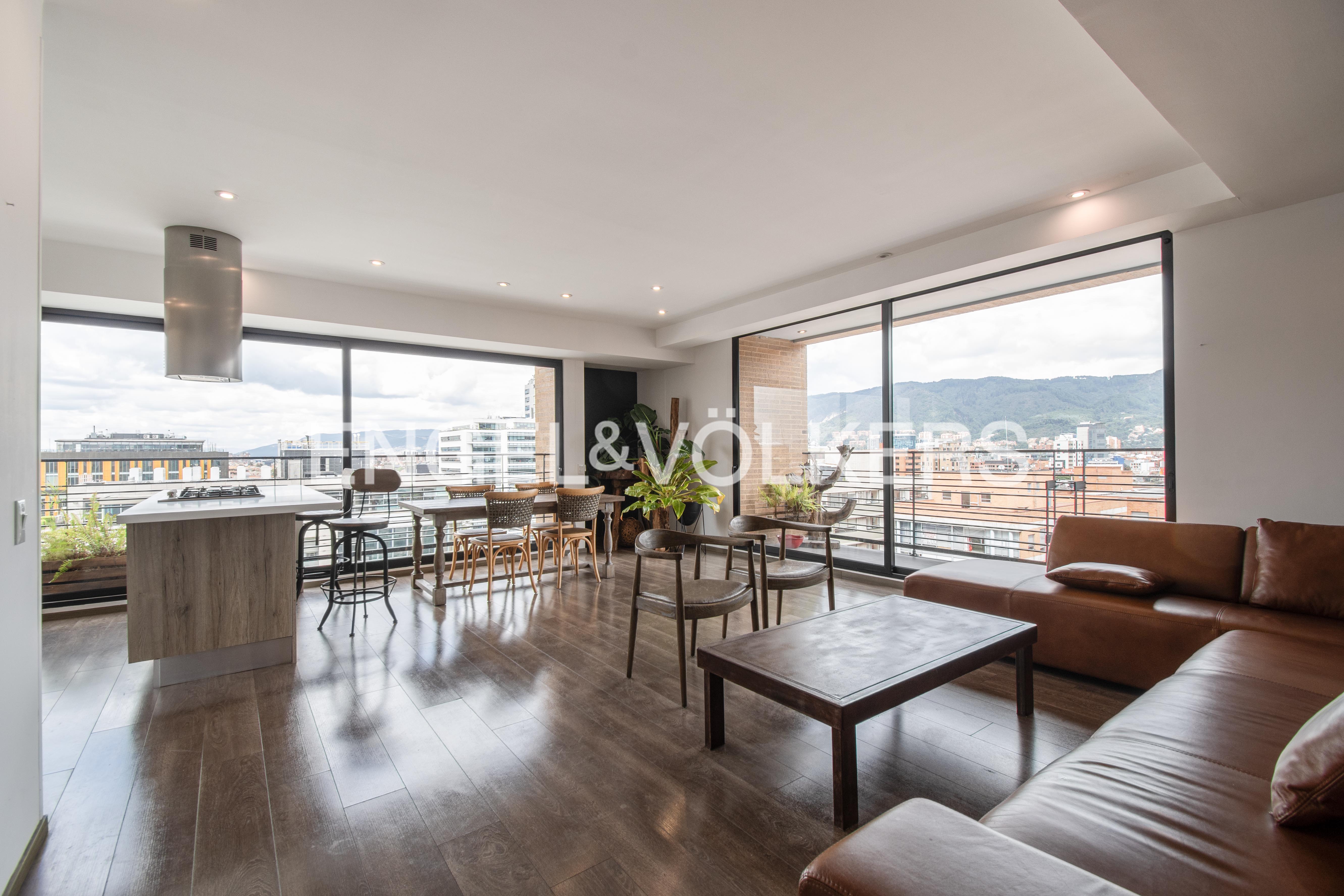 Moderno apartamento con terrazas  y club house para arriendo en Chicó Norte