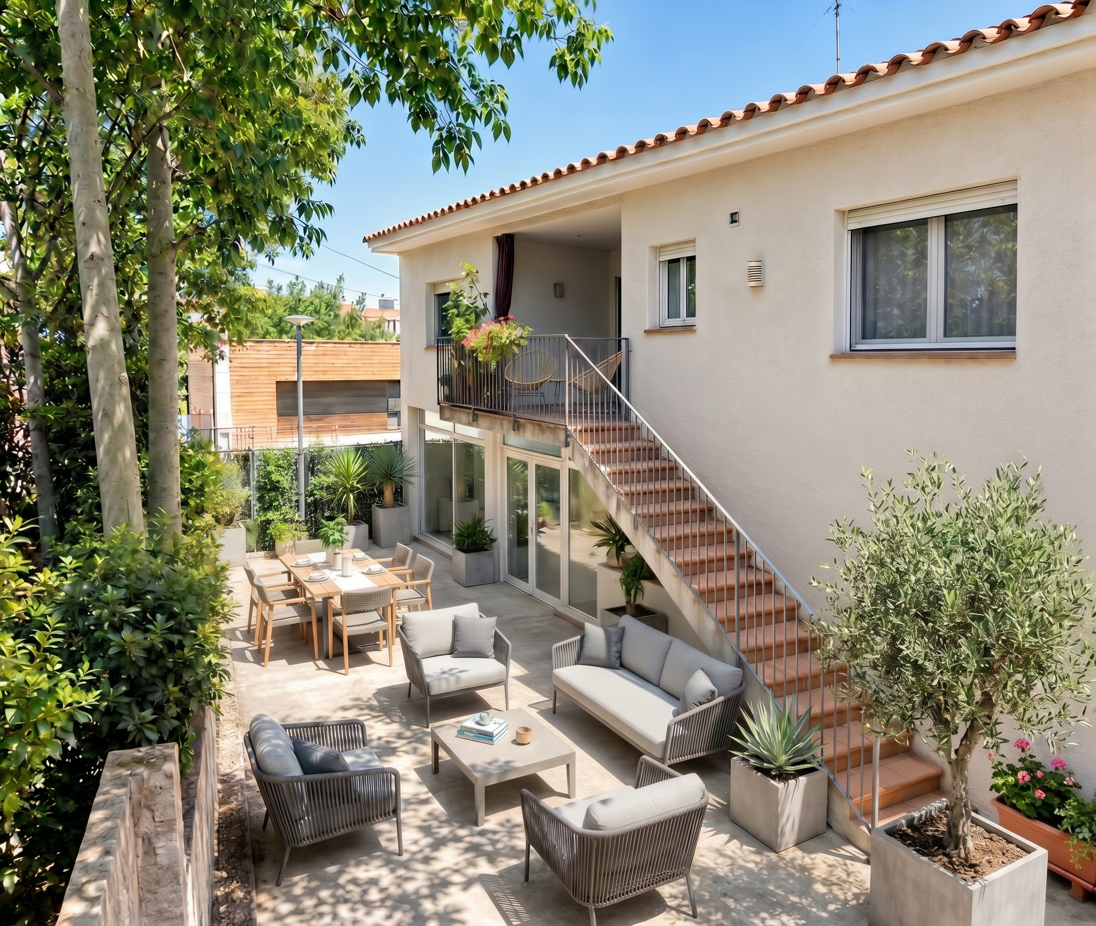 Family home with patio and large garage in the historic heart of Llançà