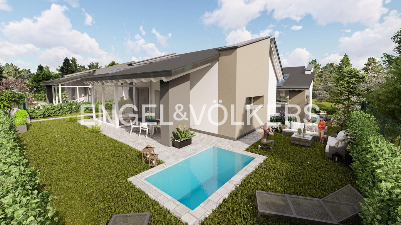 NEW SINGLE VILLA WITH PRIVATE GARDEN AND POOL