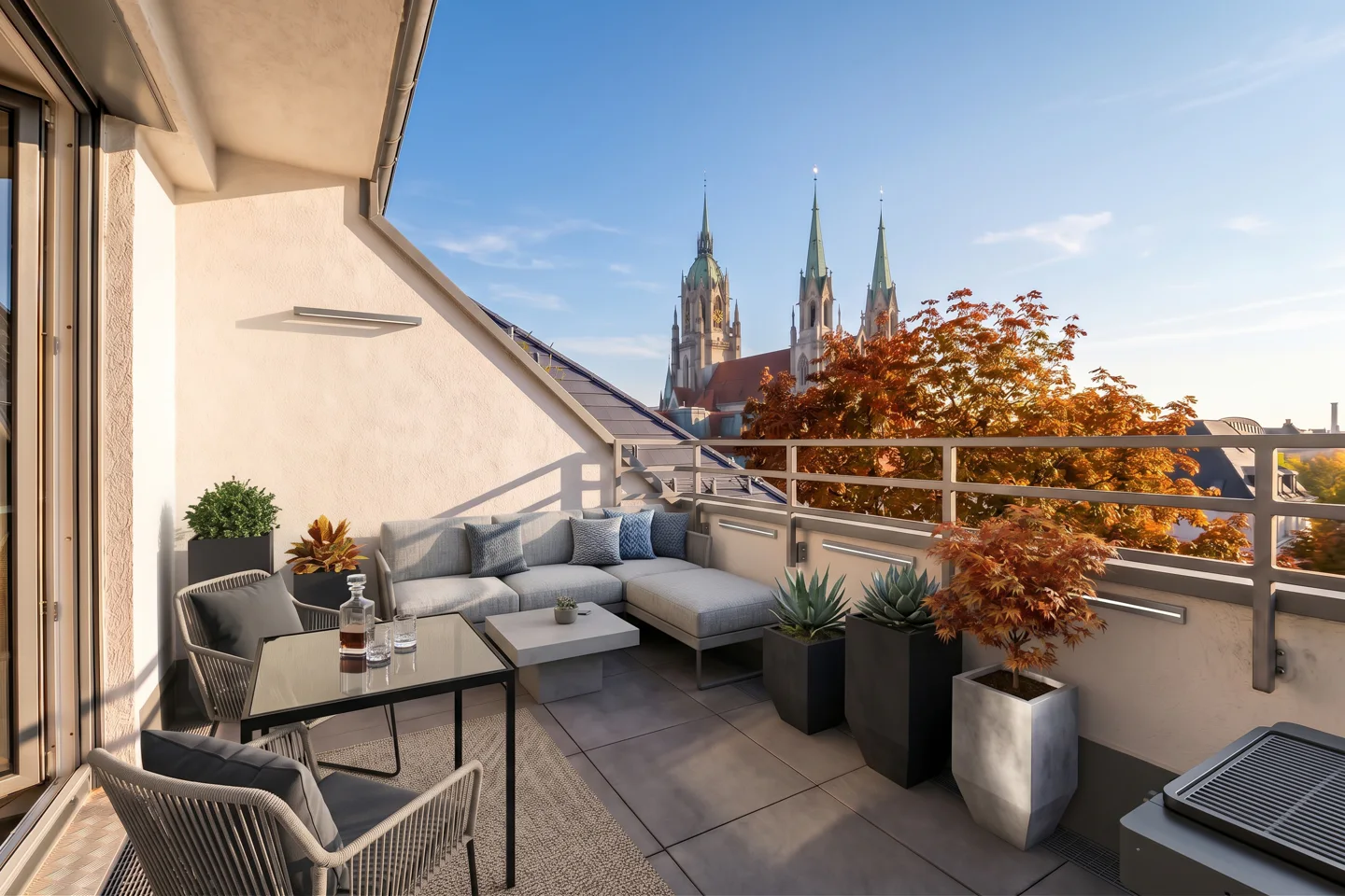 Exklusive Dachgeschoss-Maisonette mit Südterrasse und Alpenblick - Photo 5