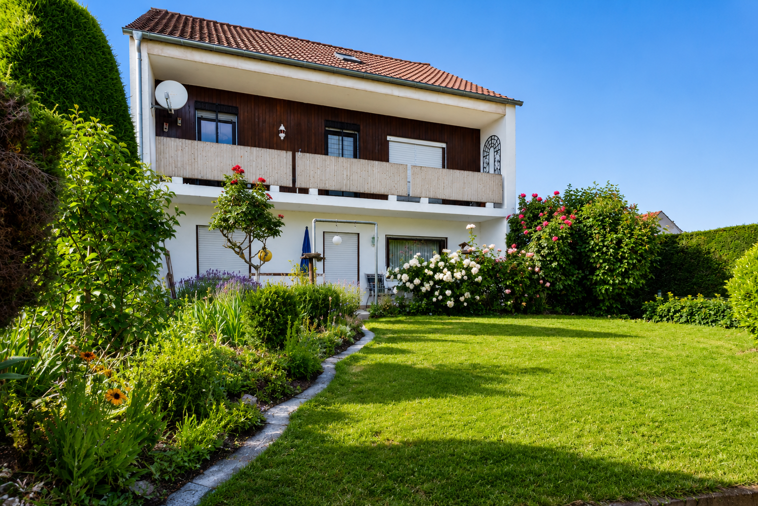 Familienhaus in ruhiger Lage mit Südgarten und mit schönem Blick!