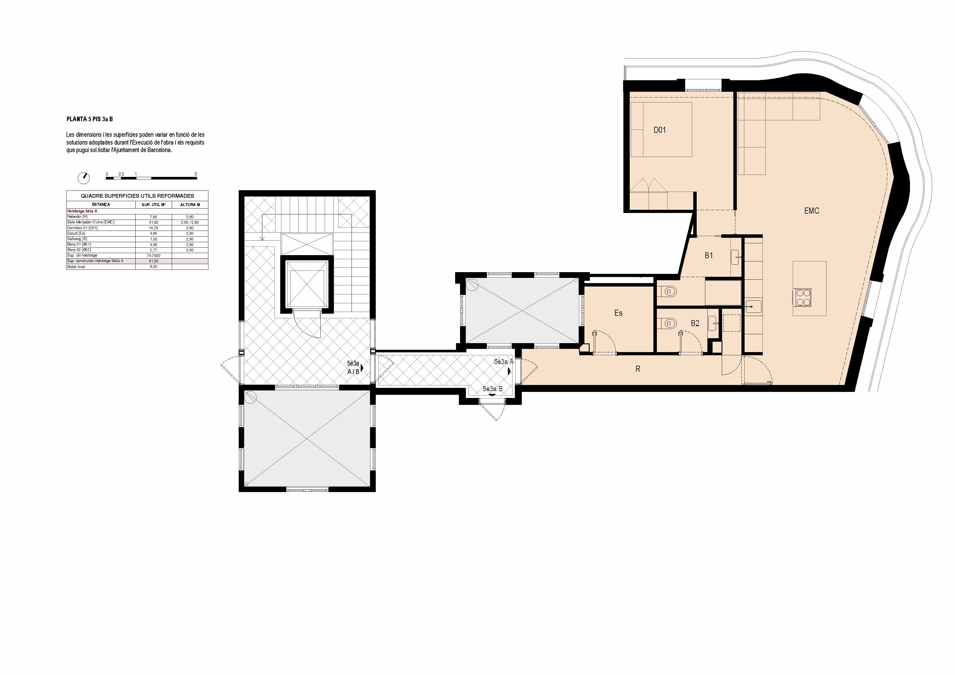 Nicely  renovated apartment on Comtal Street