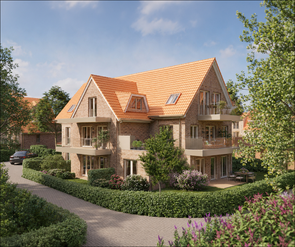 Norddeich: Neubau-MFH mit 8 Wohnungen - KfW-40 - QNG