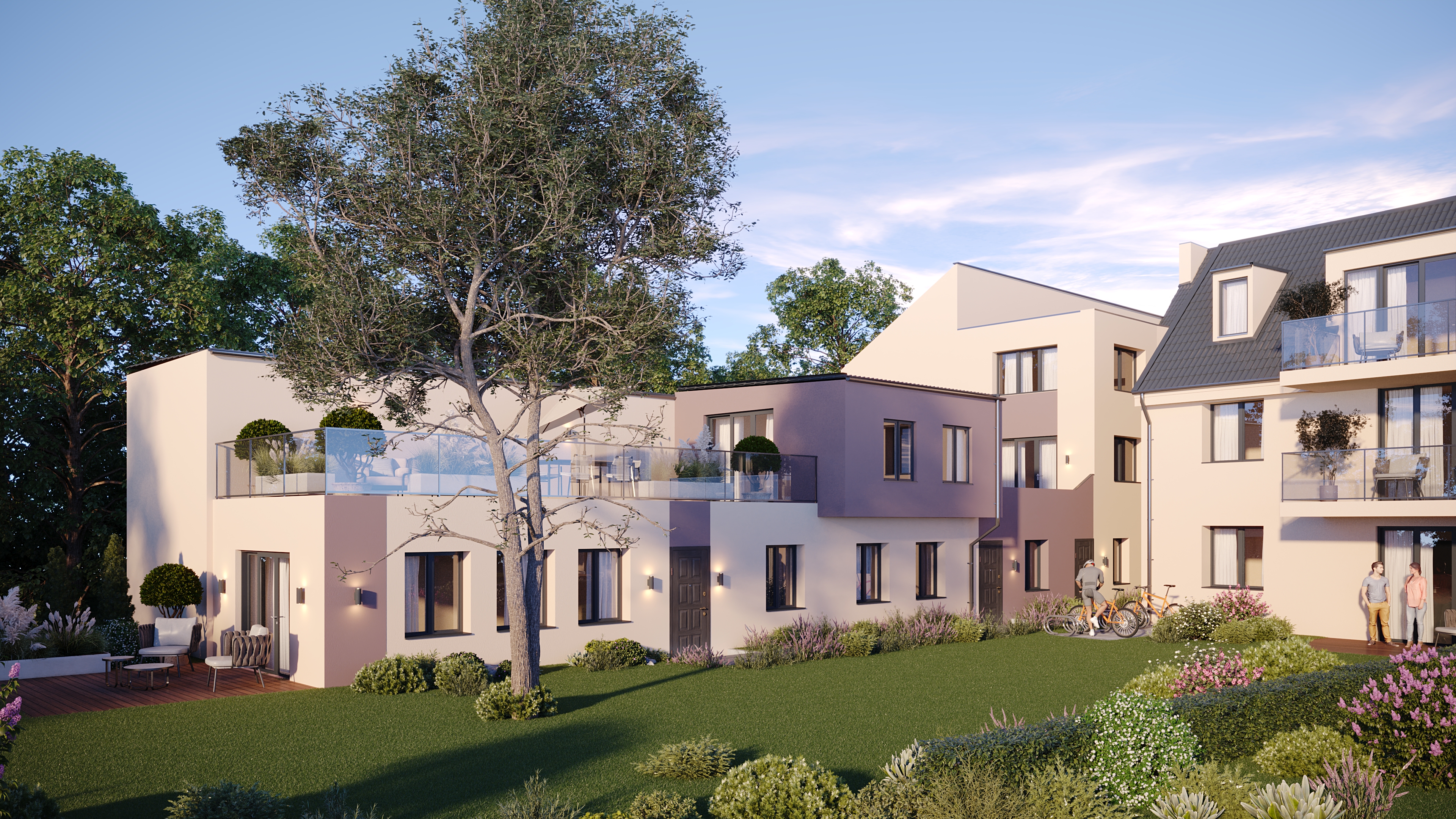 Exklusive Neubauwohnung mit Garten und Blick ins Grüne
