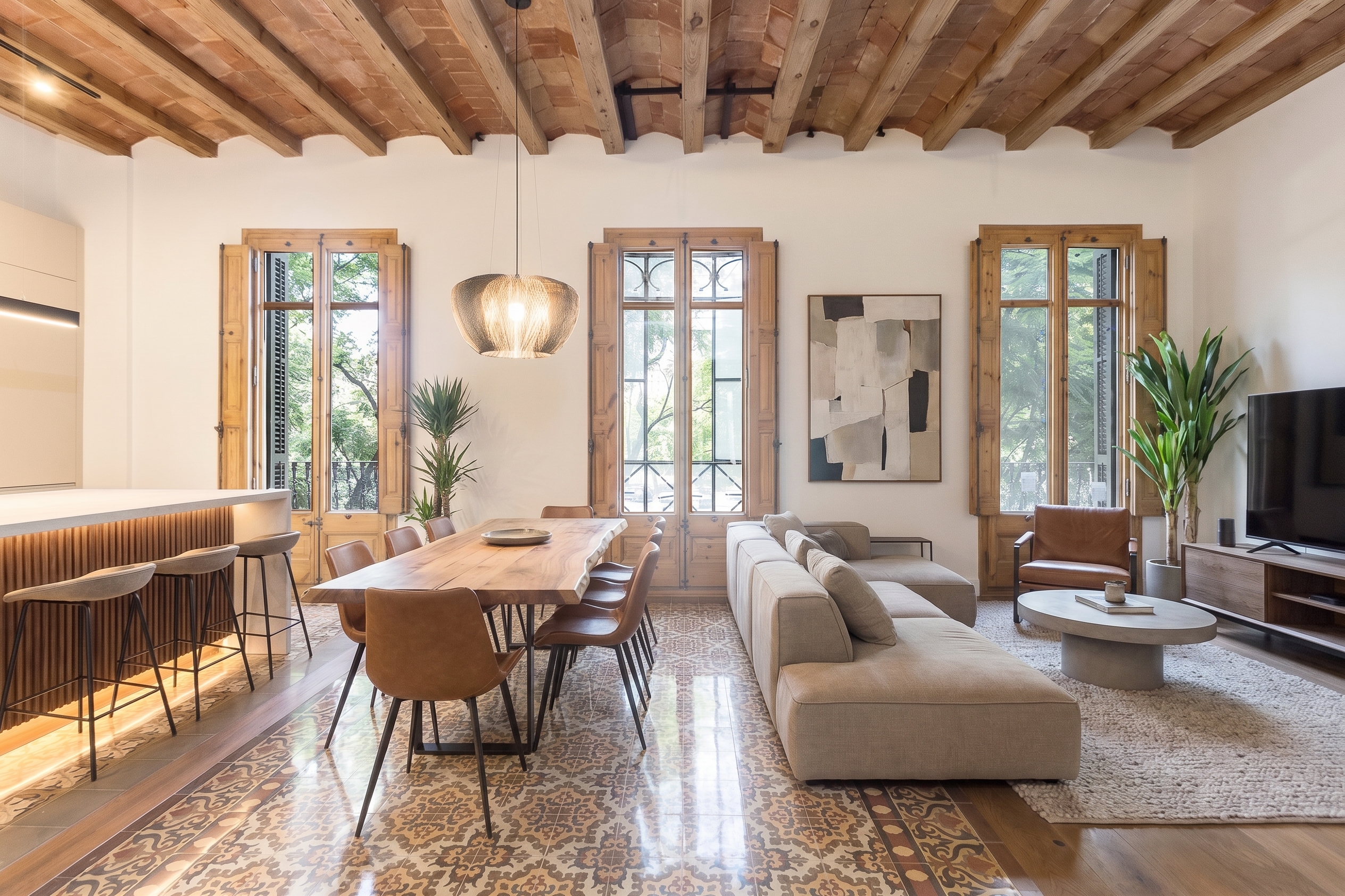 Luxury and sophistication in renovated flat in Eixample building
