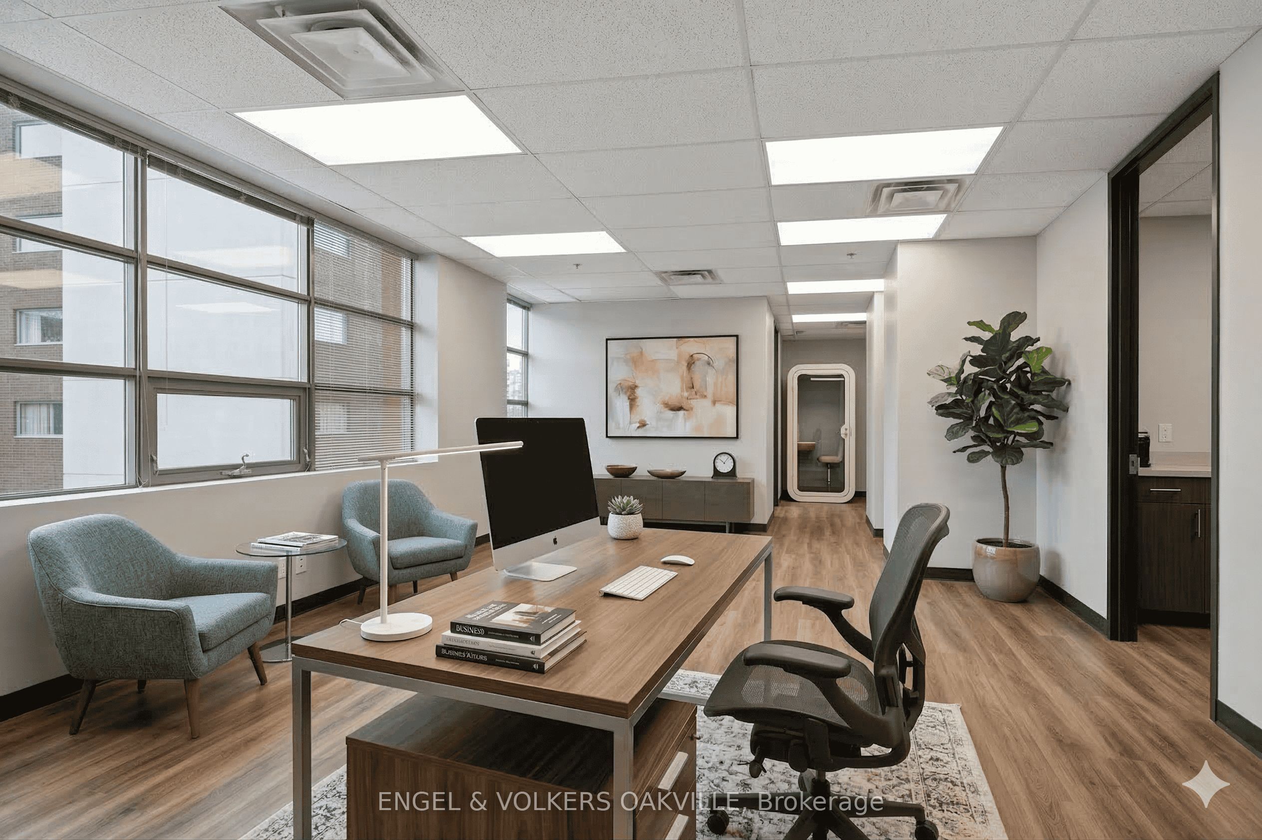 Bright Corner Office Suite in Prime Port Credit Location