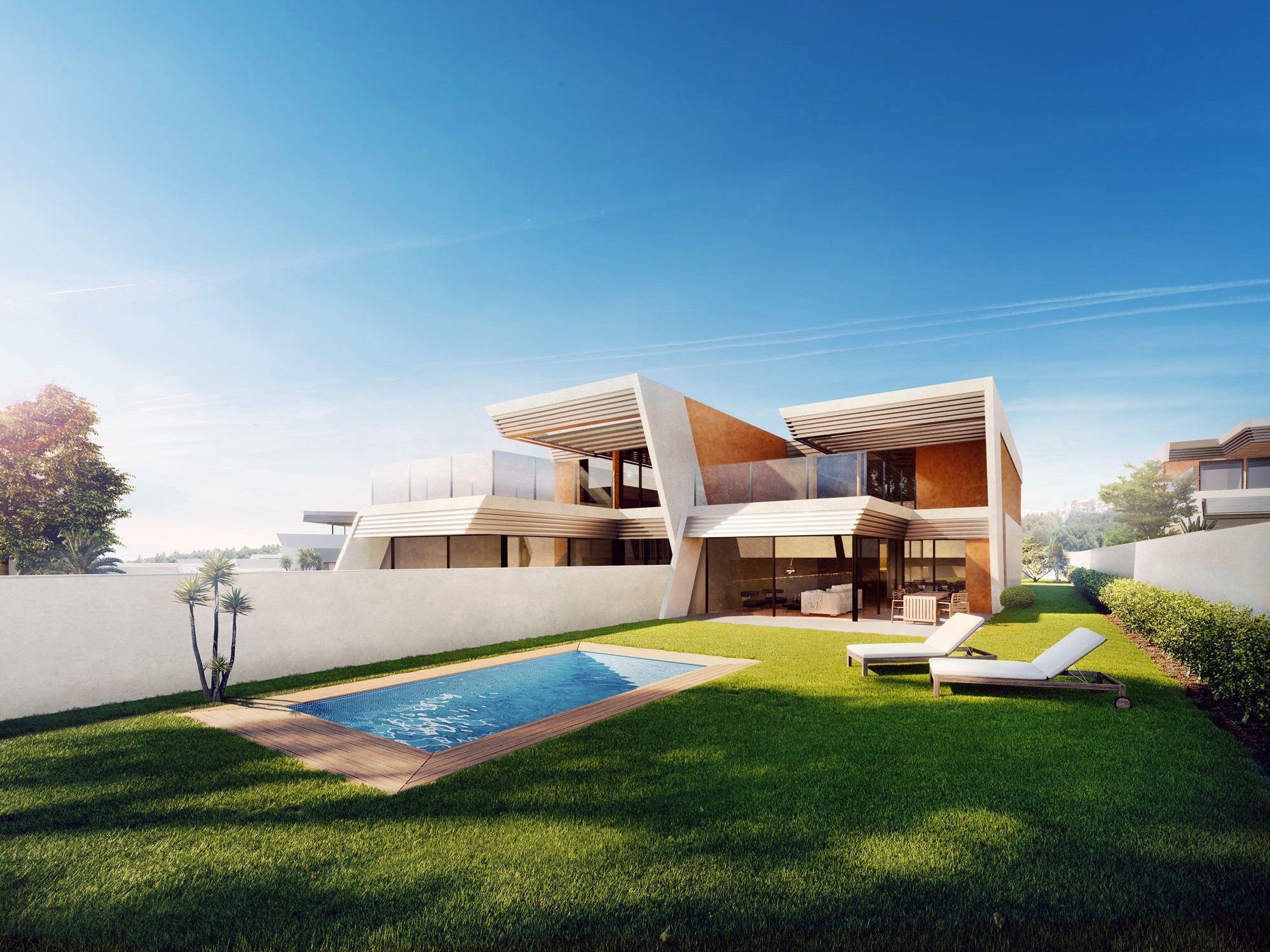Designer homes on the golf course in Mijas Costa