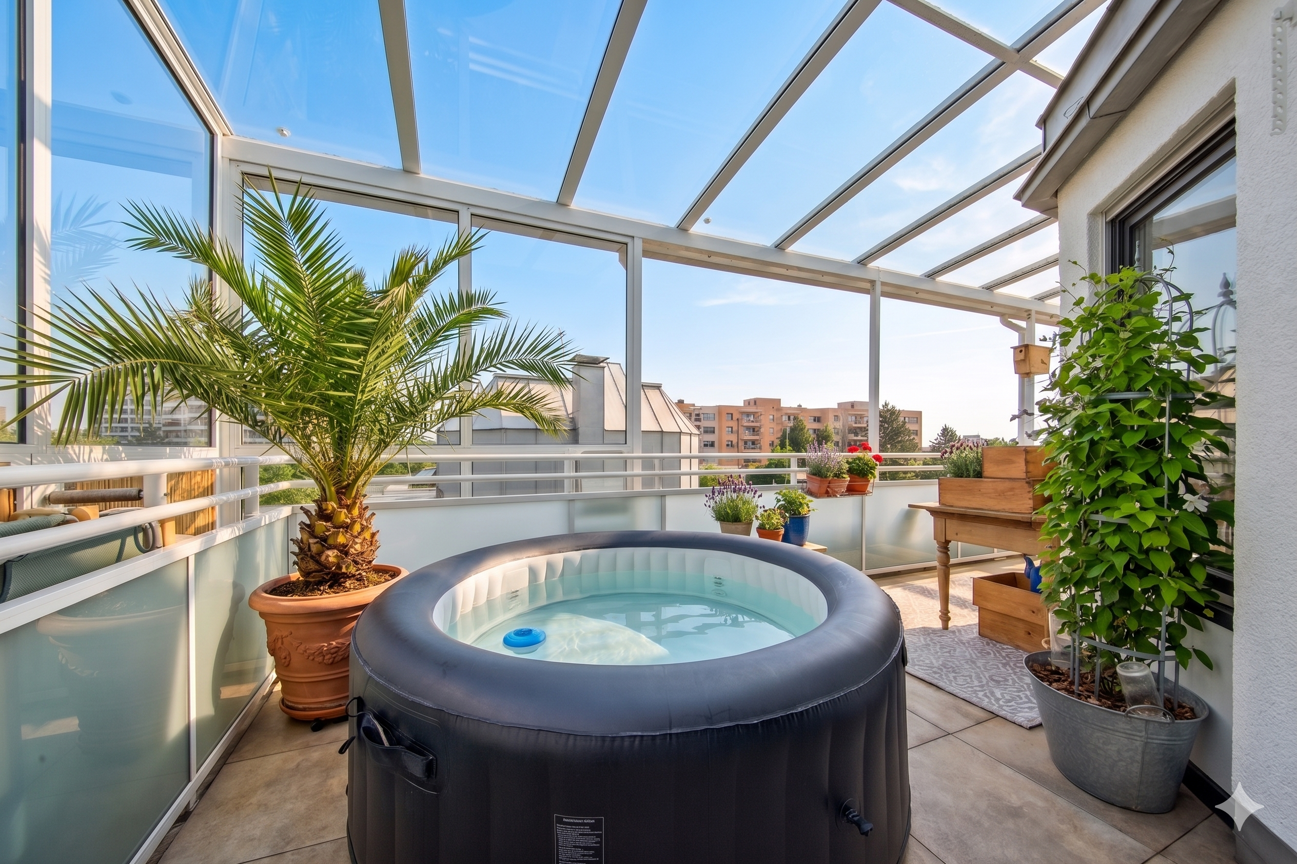 Rooftop living with mountain views – design meets modern penthouse living