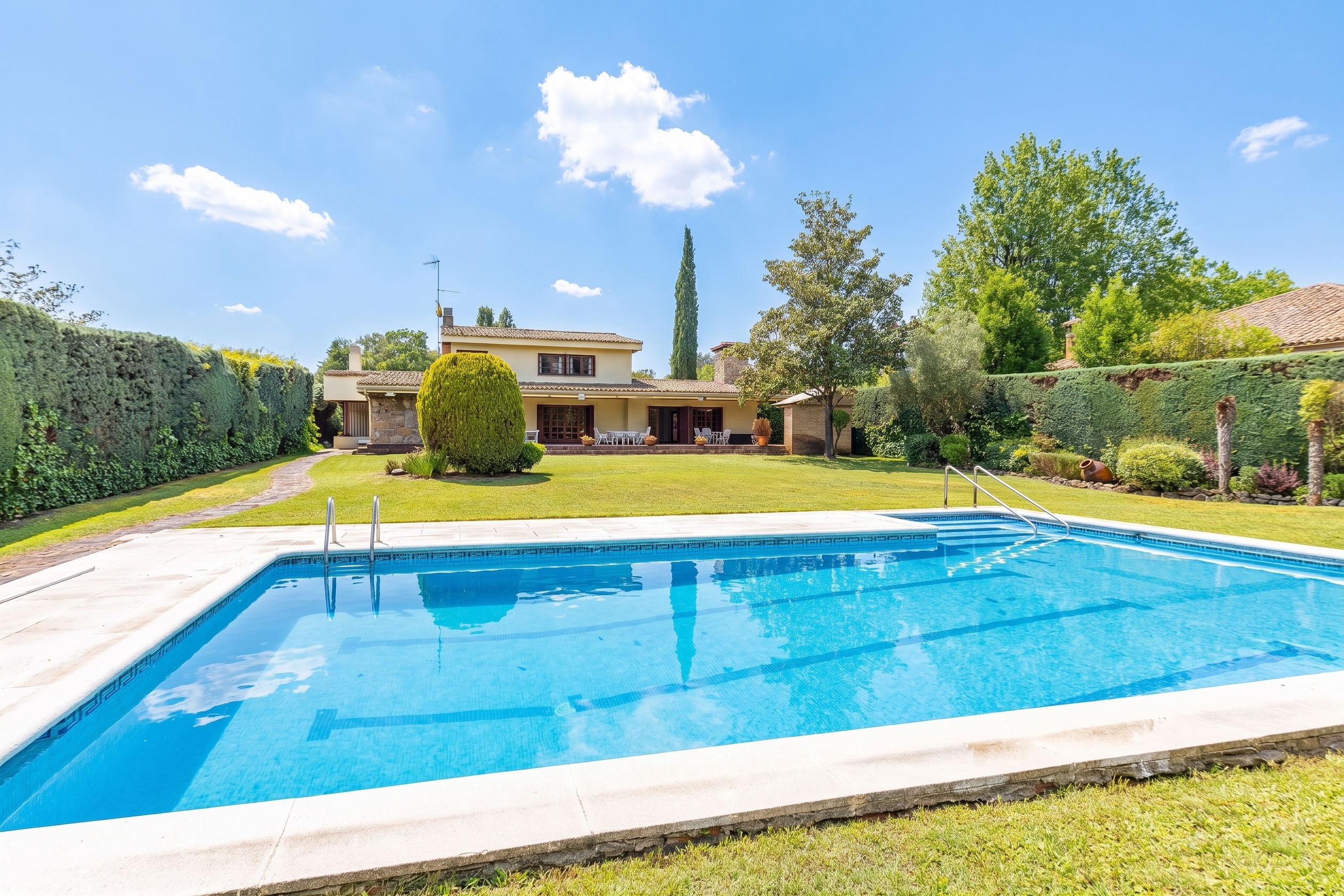 Large chalet in the meadow of Villafranca del Castillo