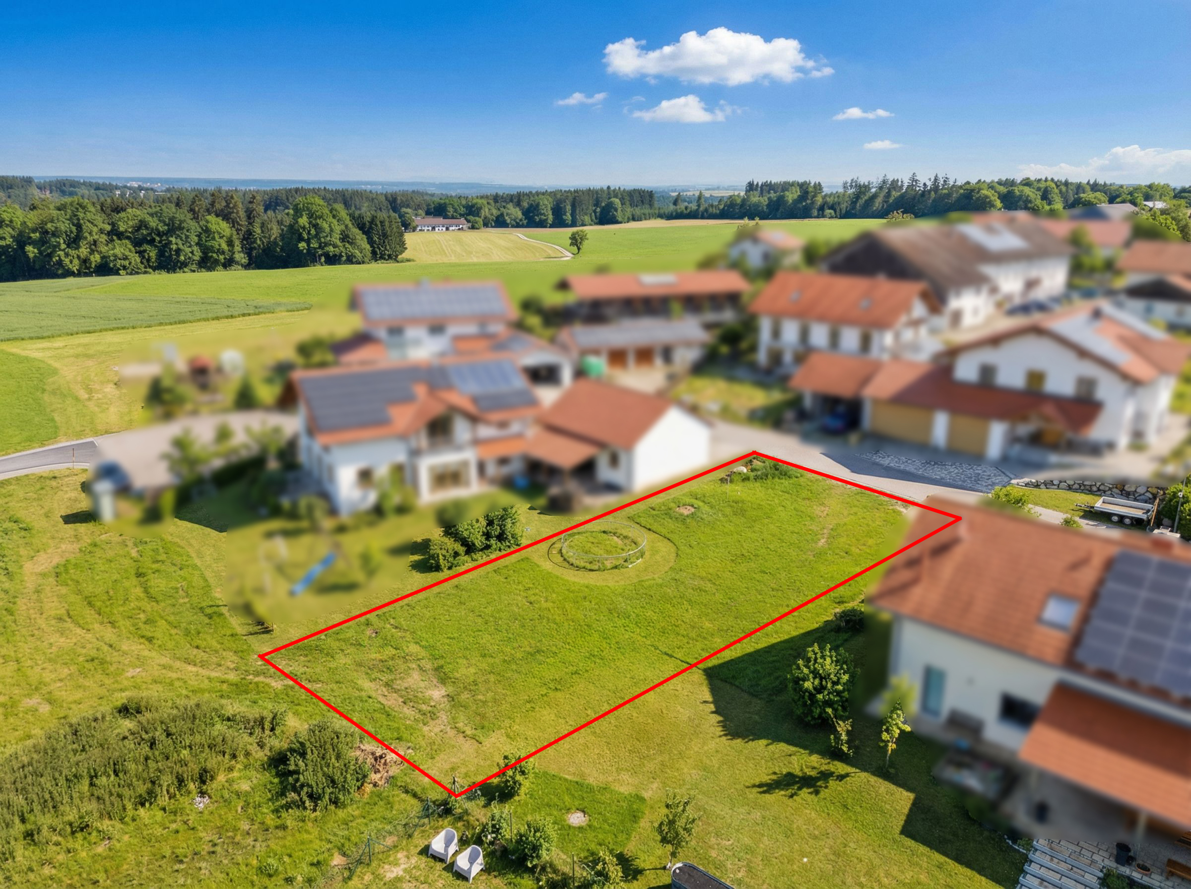 Family happiness starts here – building plot in a modern residential area
