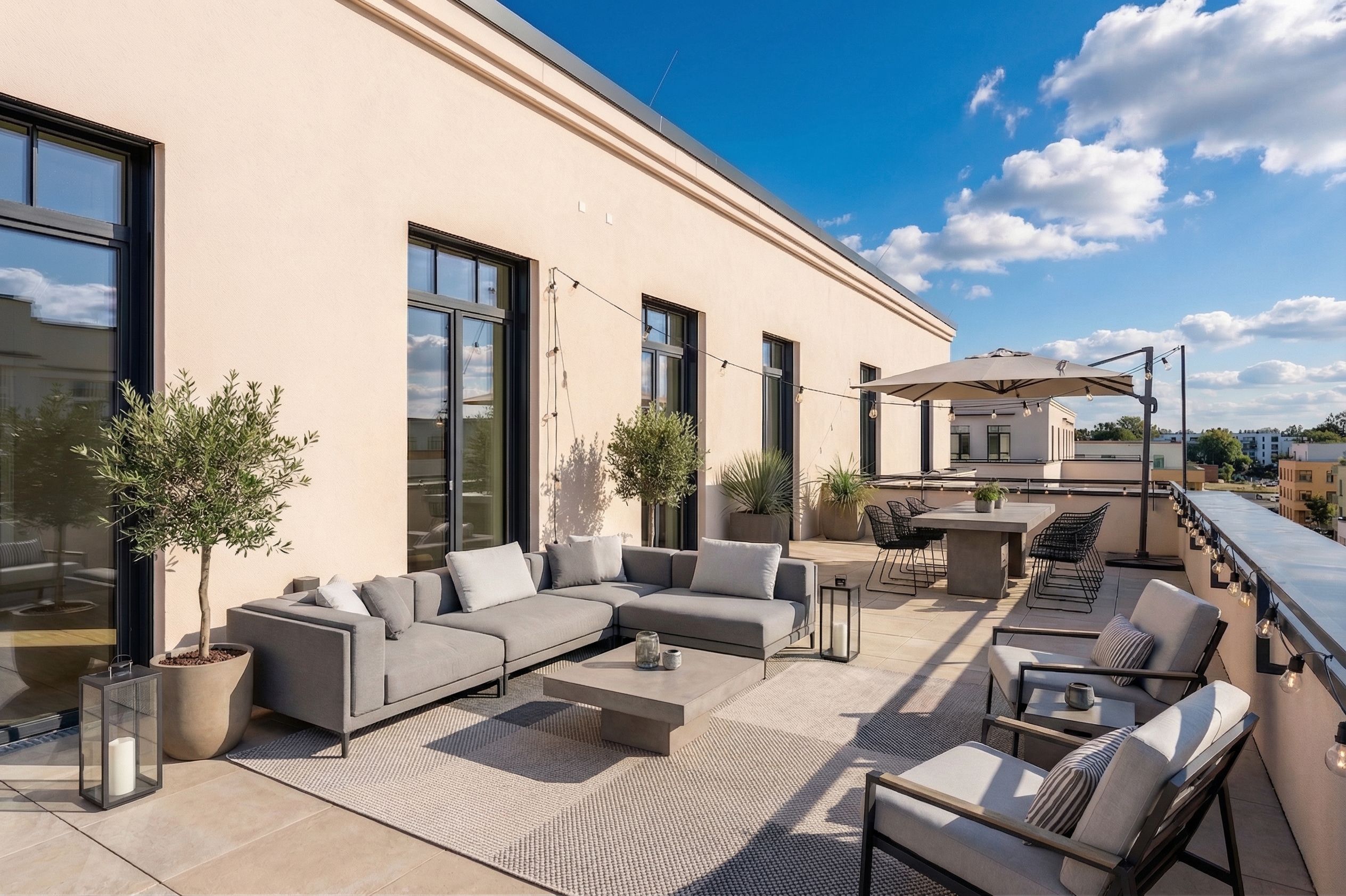 Top-Lage im obersten Geschoss: Großzügiger 3-Zimmer-Neubau mit Dachterrasse
