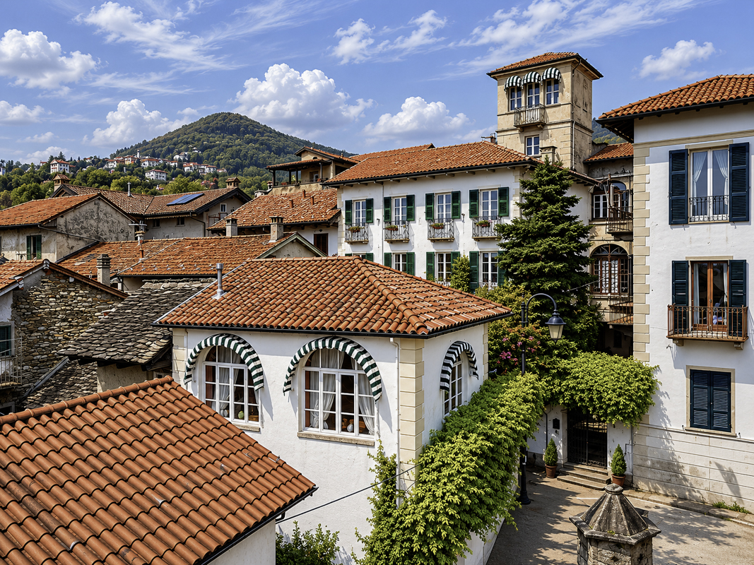 Prestigious historic mansion in the heart of Cargiago, an ancient 15th-century village overlooking the lake
