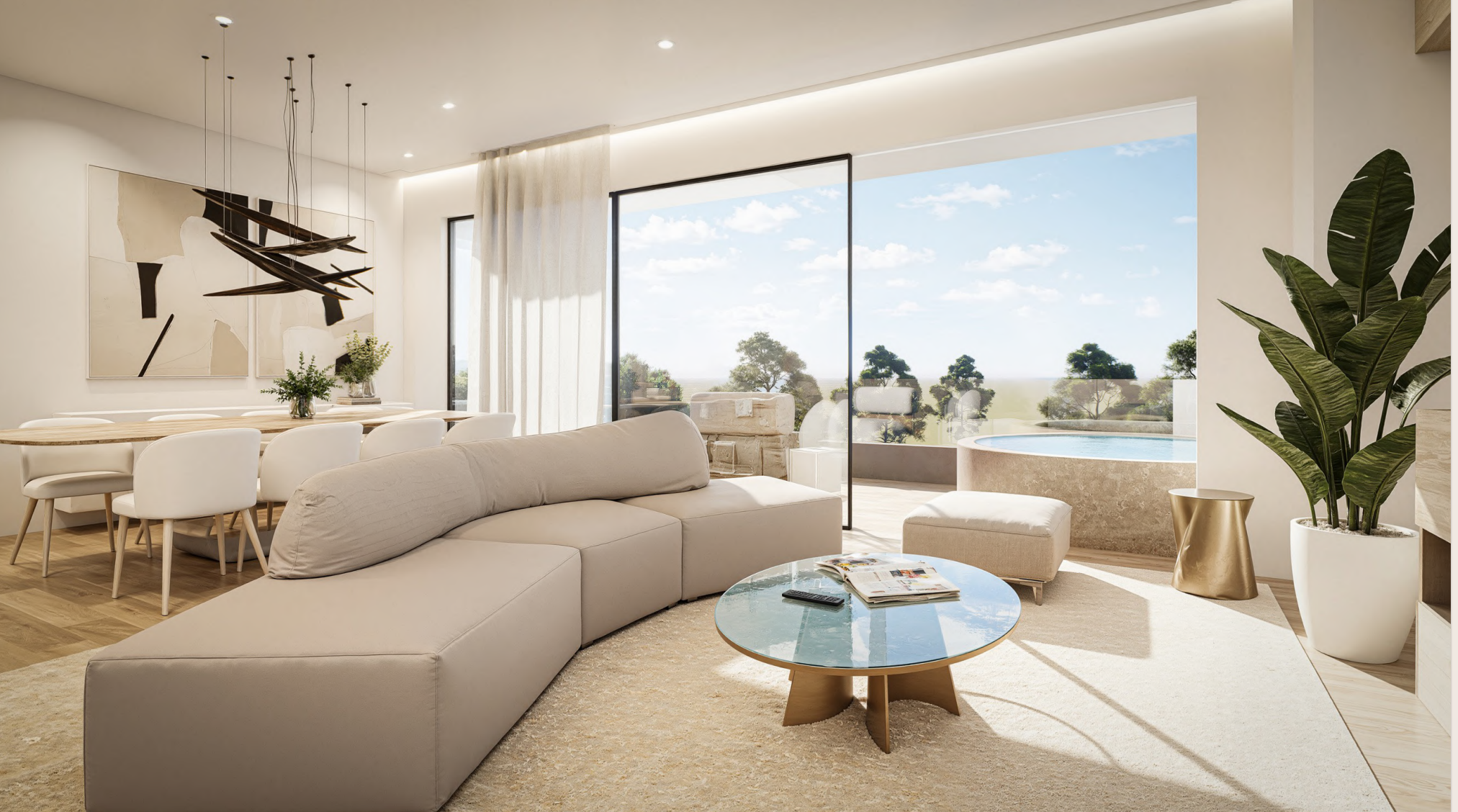 Contemporary 3rd floor sea view maisonette