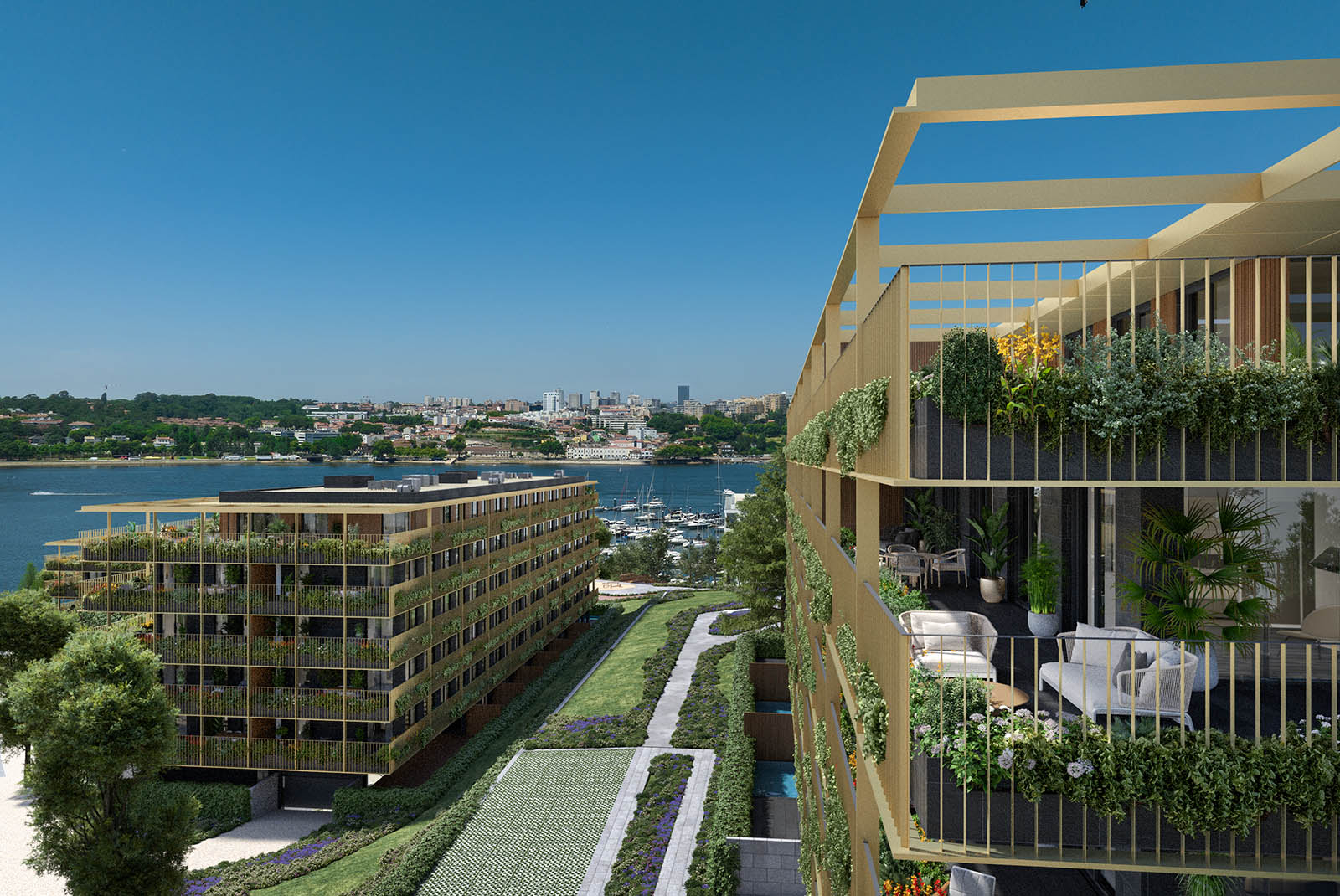 4-Zimmer-Wohnung mit Whirlpool und Blick auf den Douro