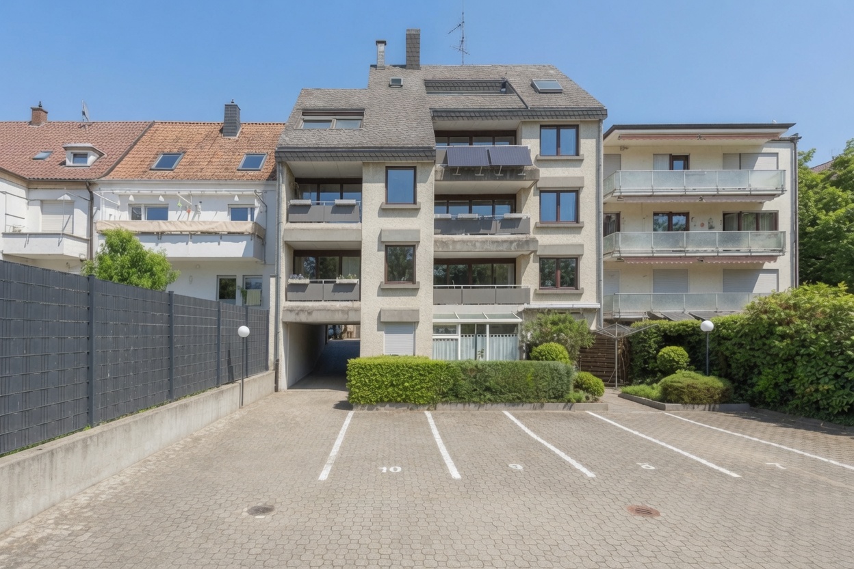Helle 1-ZKB mit 2 Balkone und Stellplatz in ruhiger City-Lage!