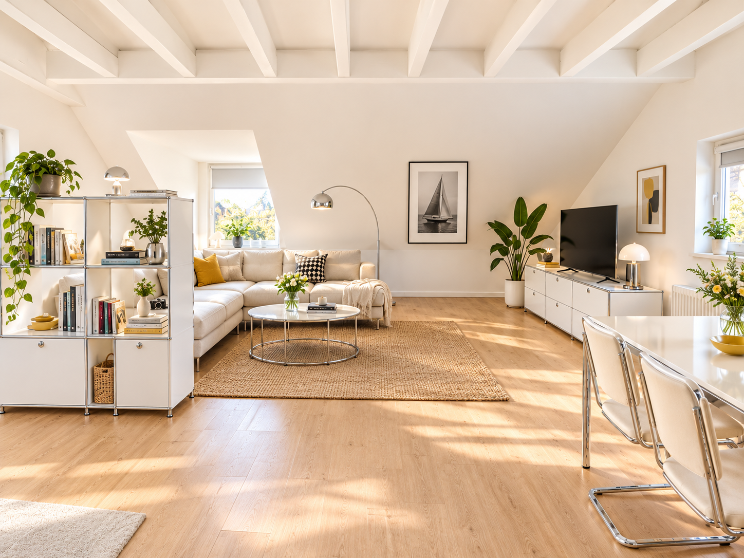 Modernisierte Single-Wohnung über den Dächern von Bad-Cannstatt [KI-modifiziert]
