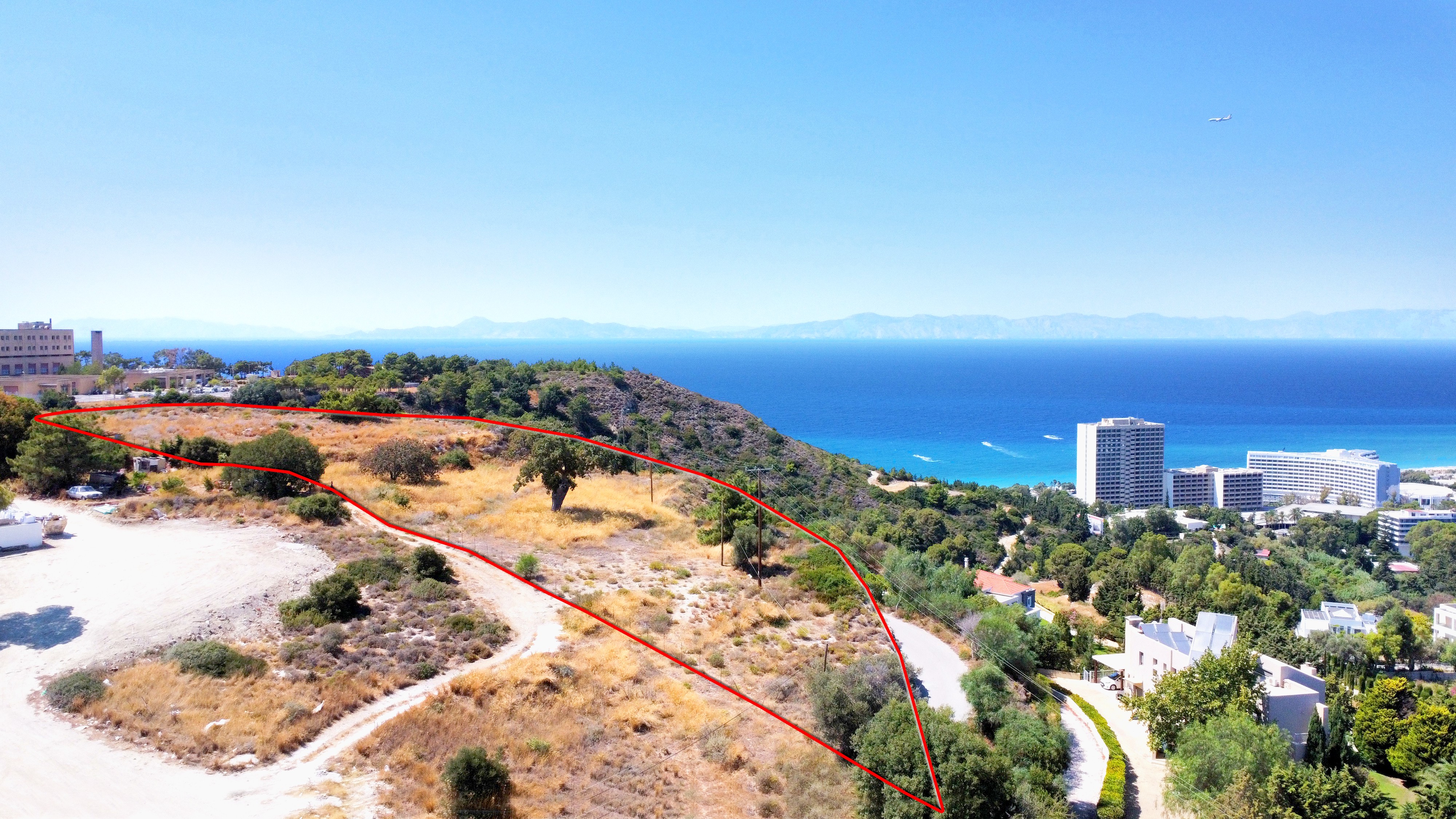 Plot enjoying superb panoramic views near Rhodes Town