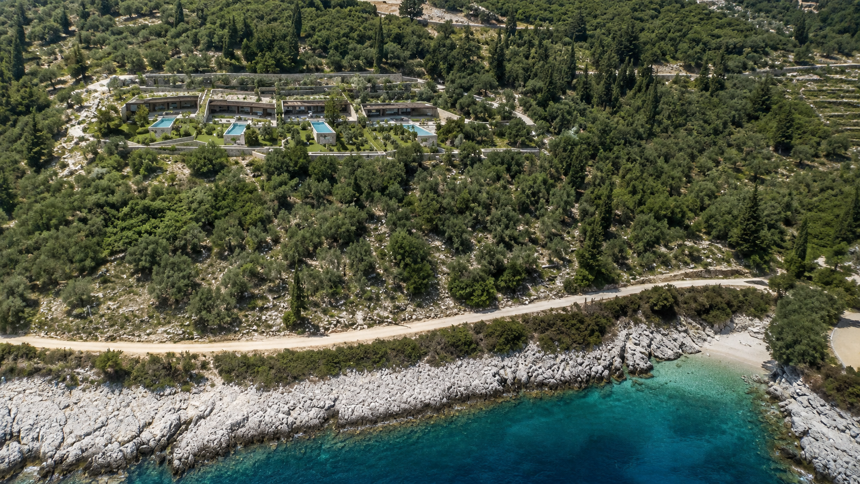 Luxus-Küstengrundstück mit Baugenehmigung auf Lefkada