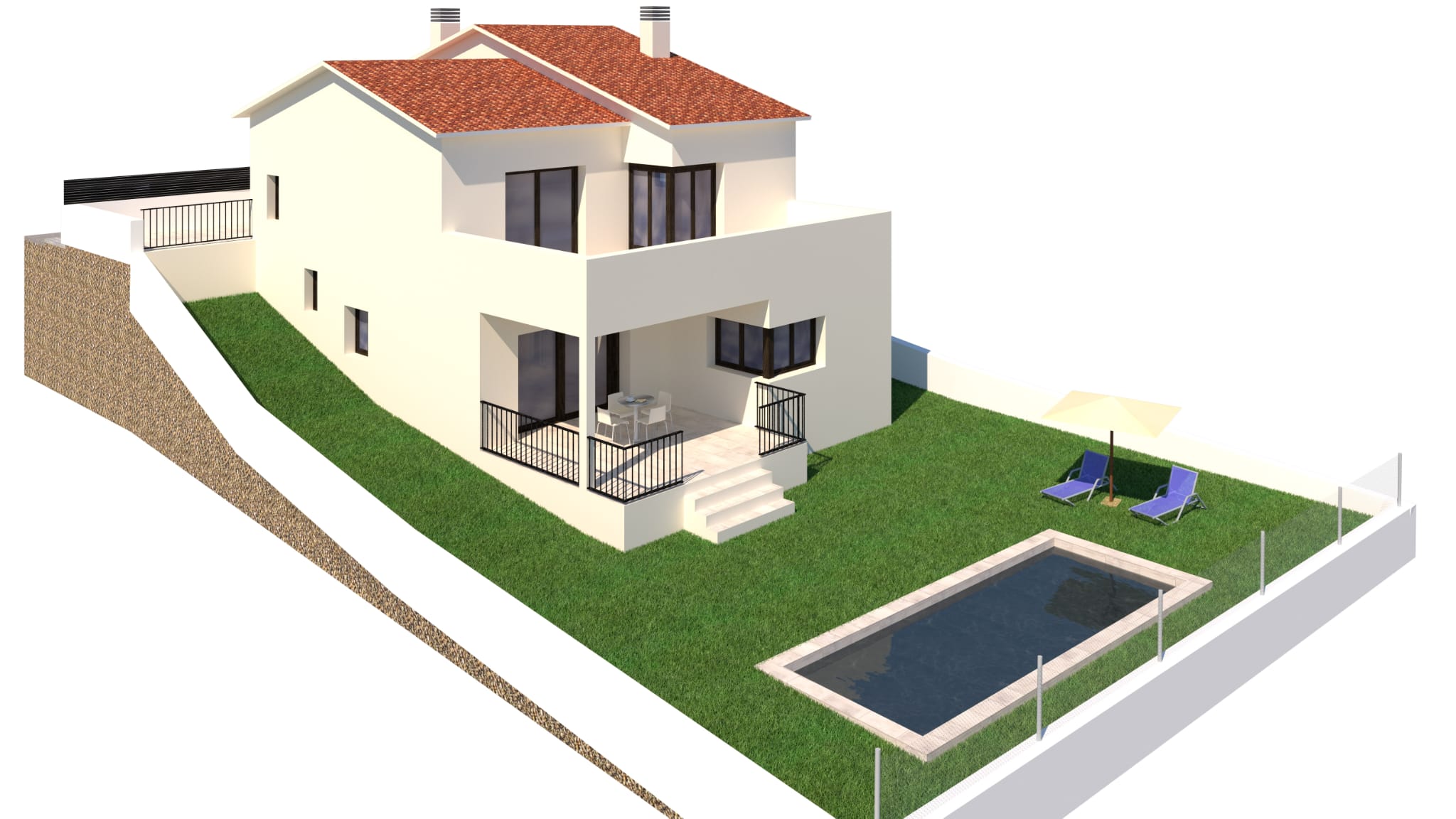 Parcel·la amb projecte i llicència d’obres per a habitatge unifamiliar