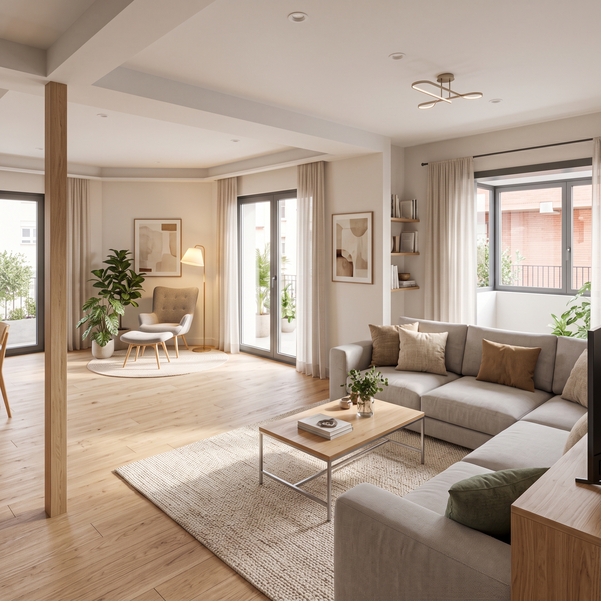 Wonderful property with terrace and open views with brand new renovations