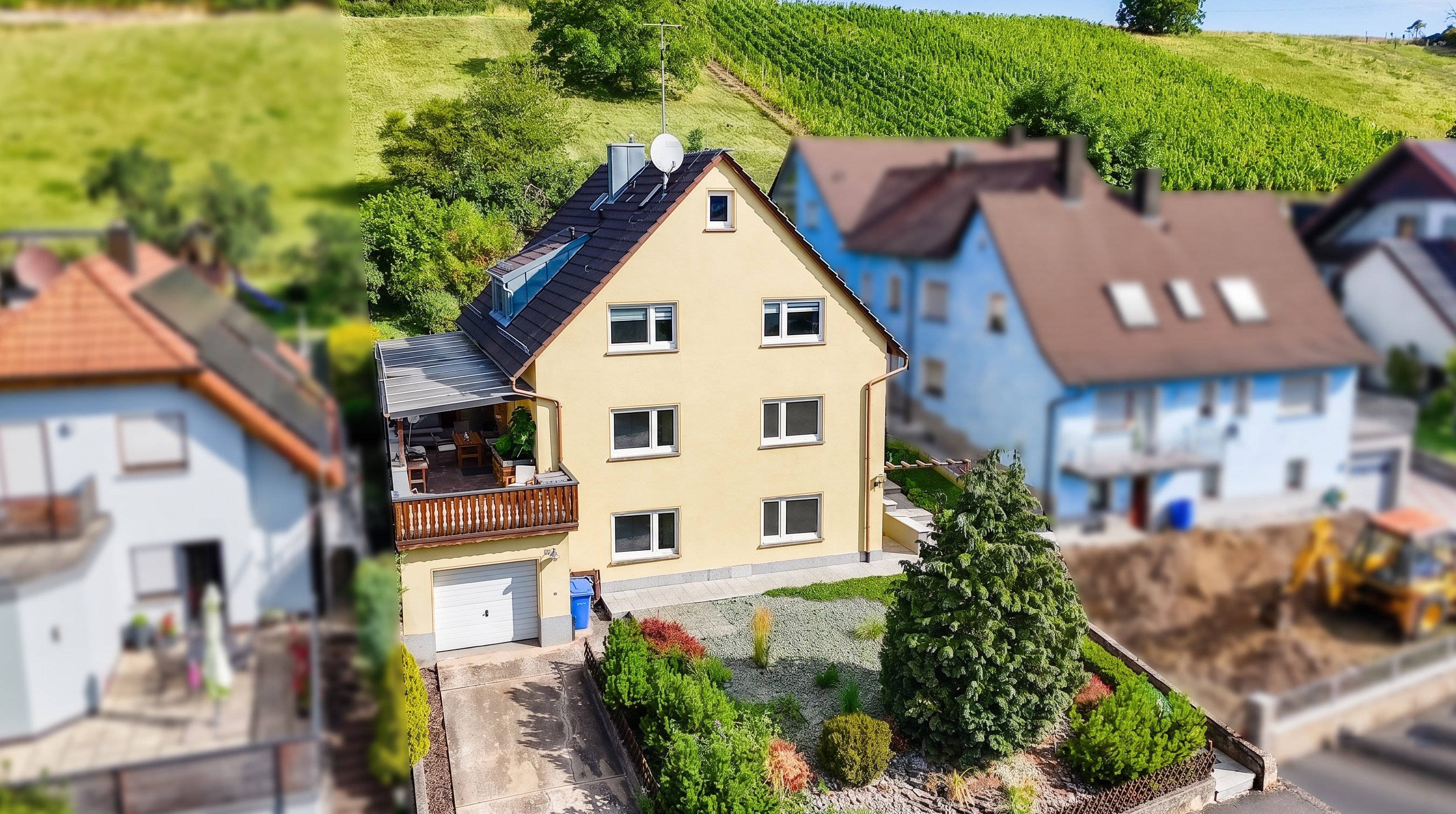 Solides Mehrfamilienhaus mit drei Wohneinheiten auf großzügigem Grundstück