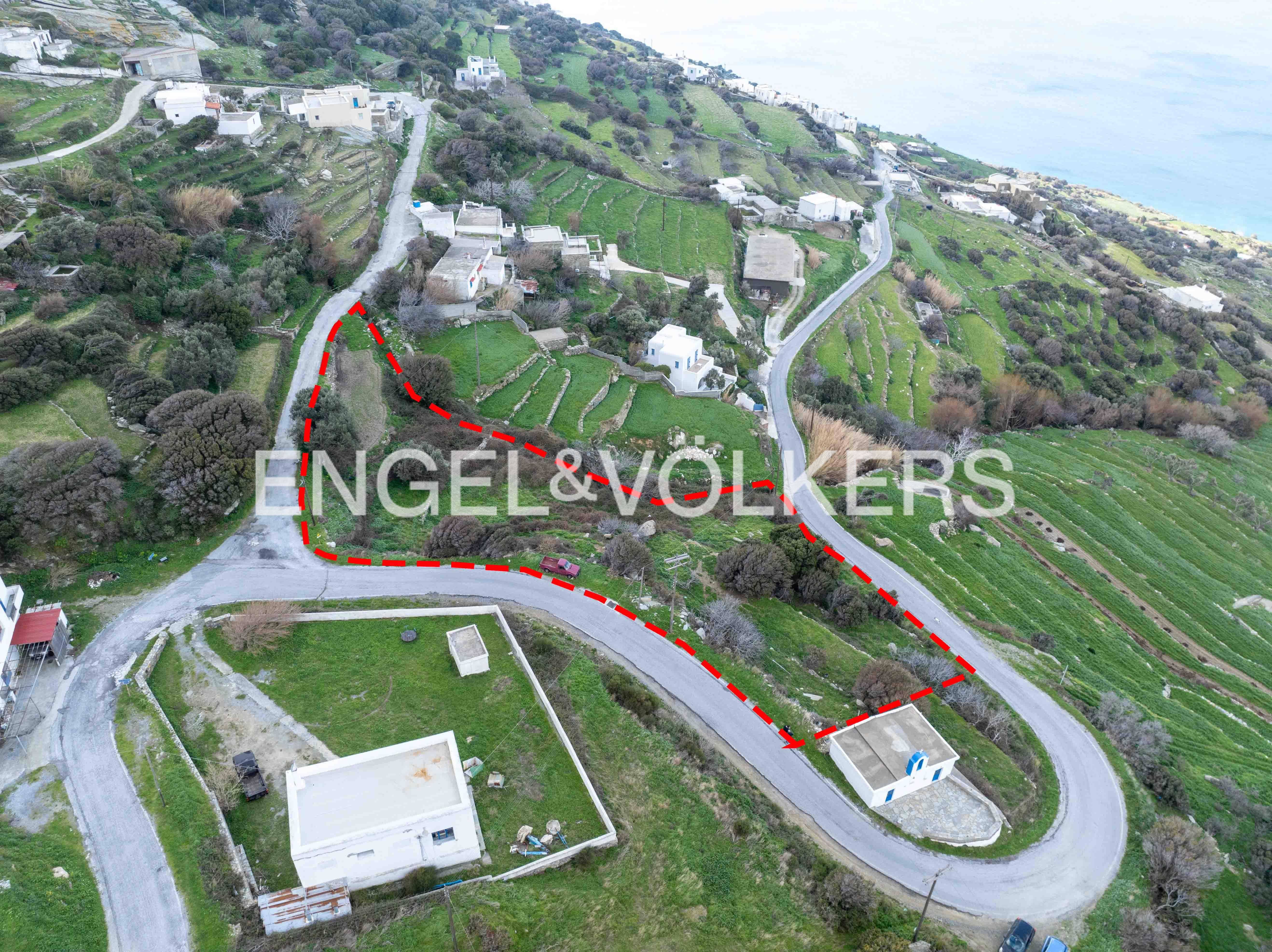 Plot with panoramic view, Andros