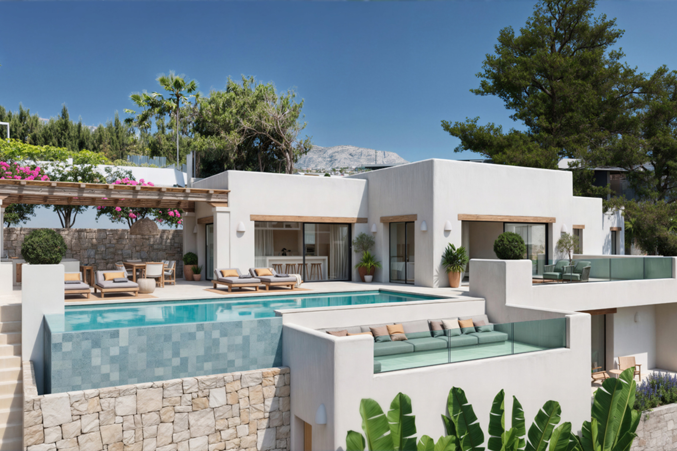 Ibiza-Stil, Luxus und Meerblick in Moraira