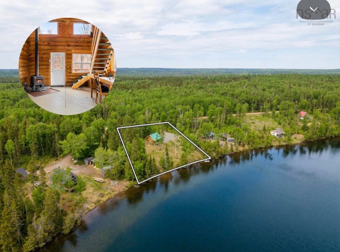 Off-Grid Log Cabin with 220ft Waterfront