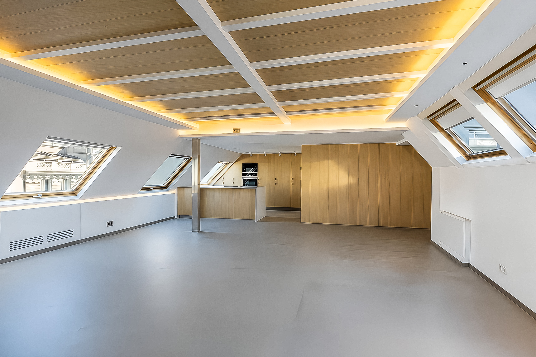 Contemporary penthouse with distinctive architecture and garage in Madrid’s Golden Mile