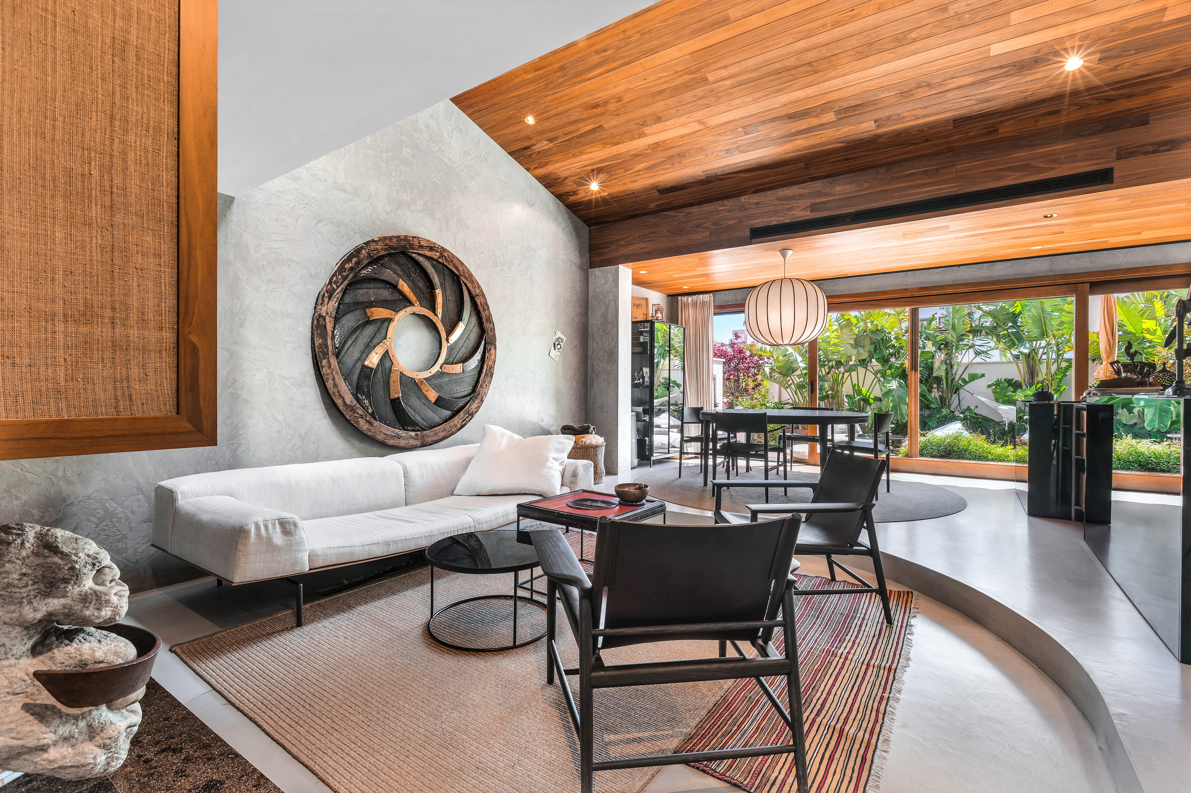 Stylish designer apartment with a hidden paradise