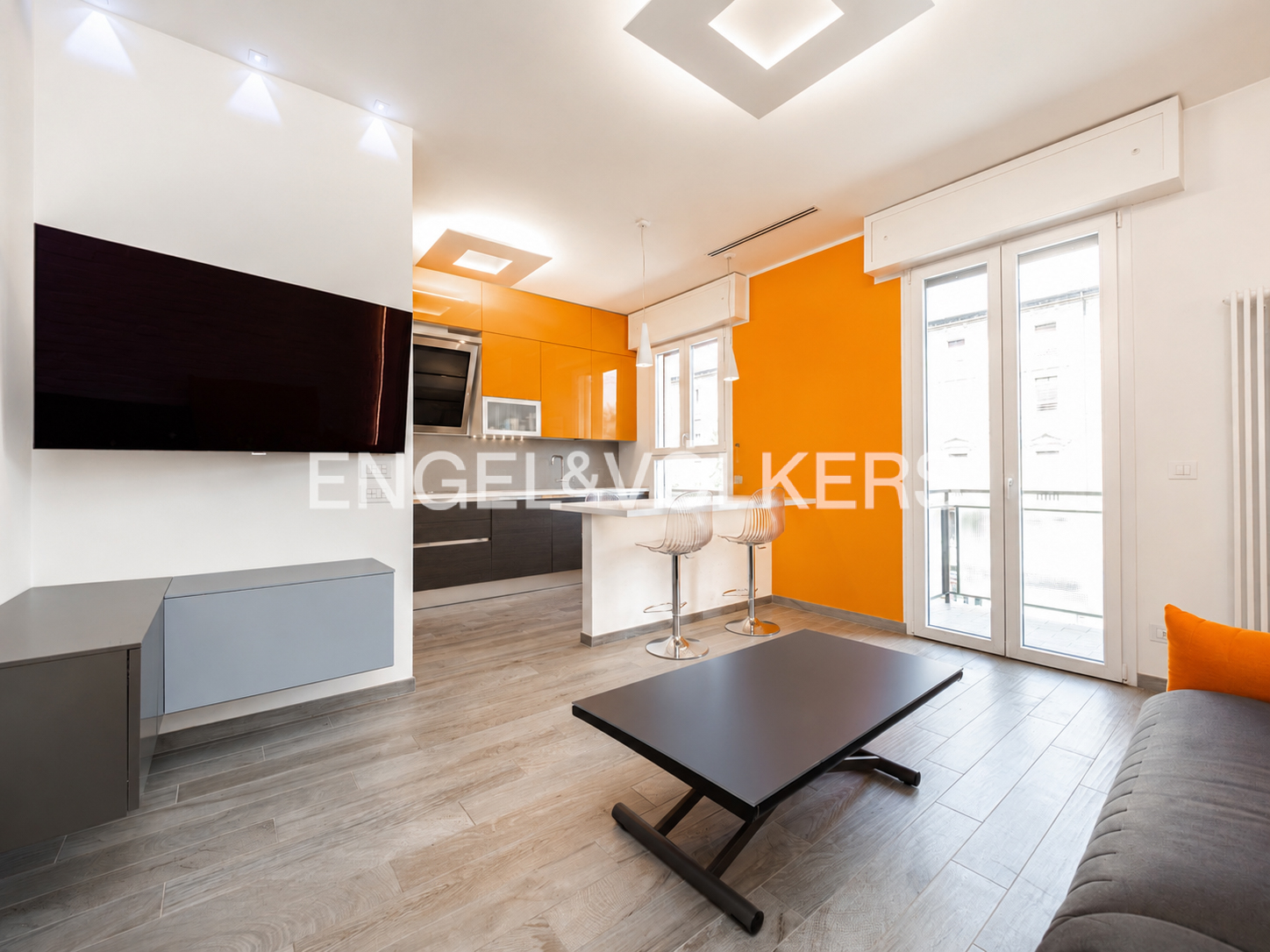 Modular designer three-room apartment, move-in ready in Porta Lame area