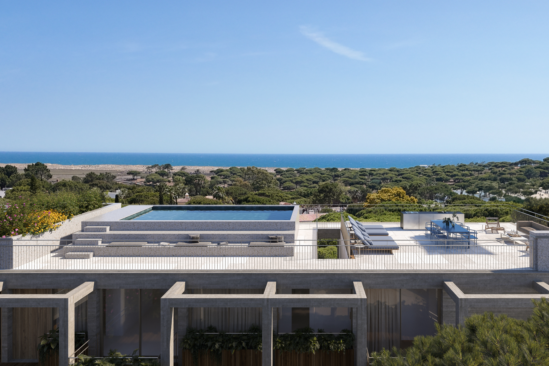 Luxury 3-Bedroom Penthouse with Sea View | Ancão Beach