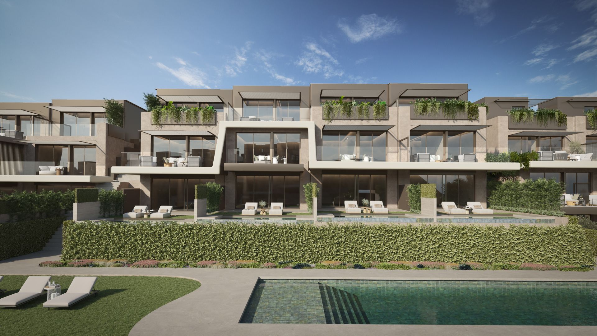 Villa contemporánea pareada inmersa en la naturaleza