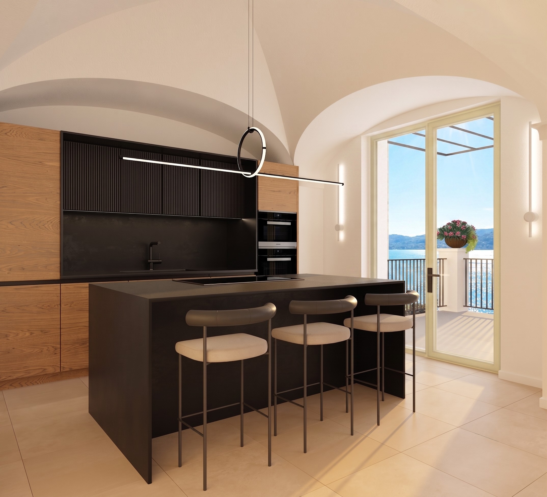 Apartment nr 8: duplex with wide lake view terrace