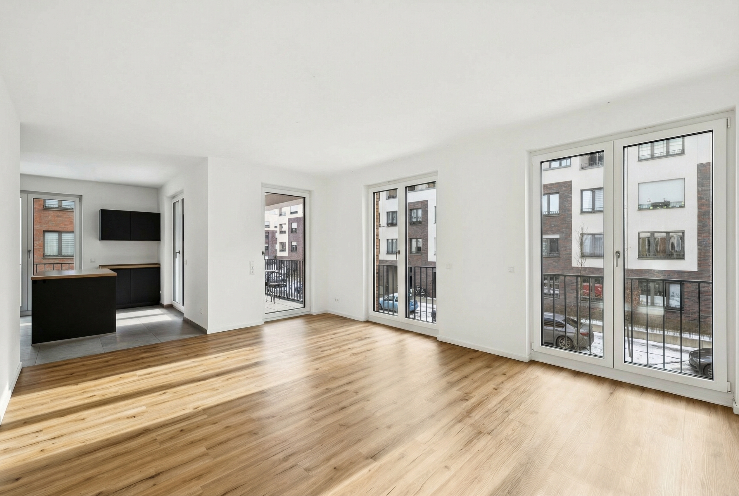 Stilvolle Neubauwohnung mit Südbalkon und Tiefgarage in Karlshorst