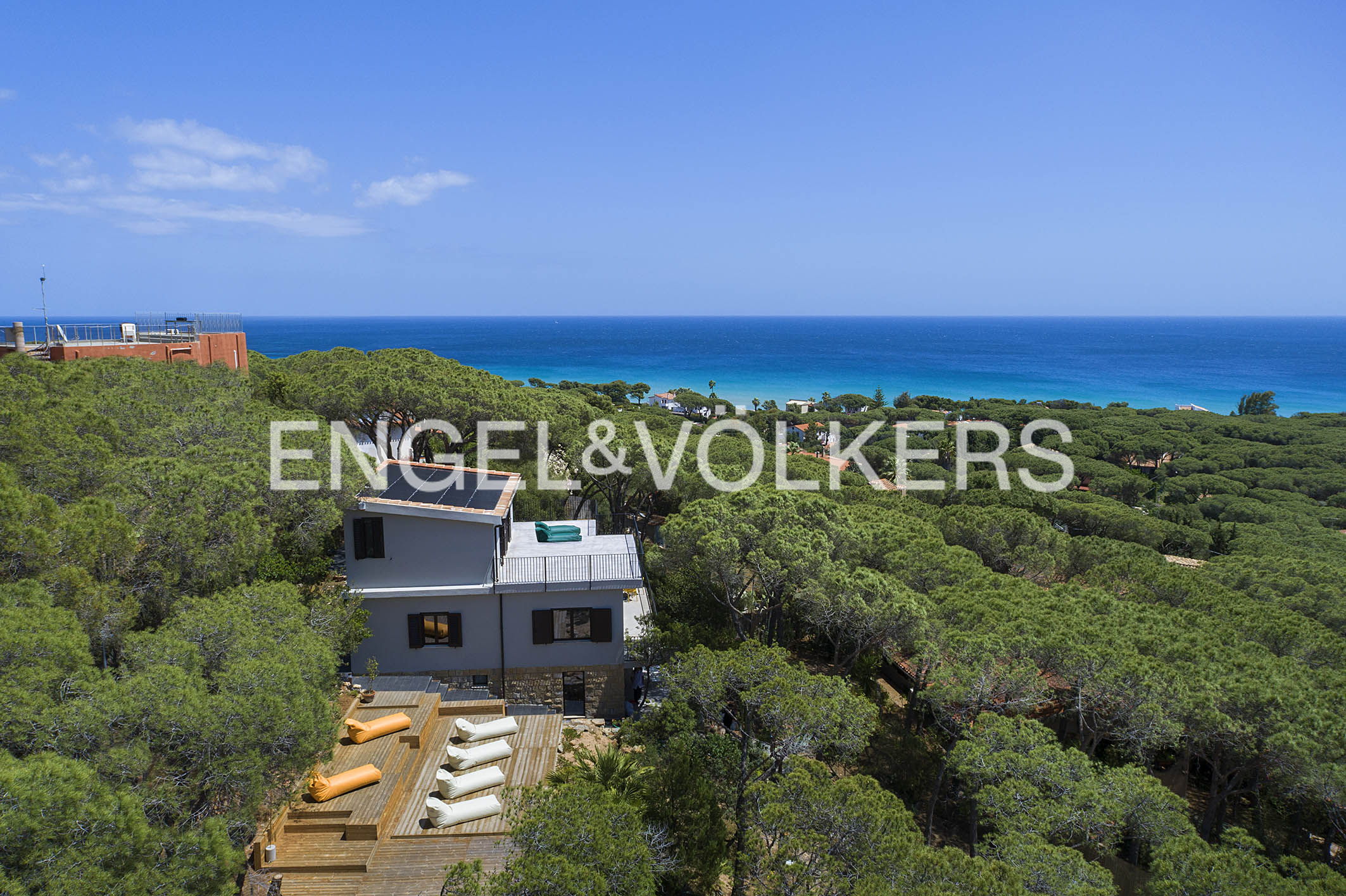 Modern villa with a sea view