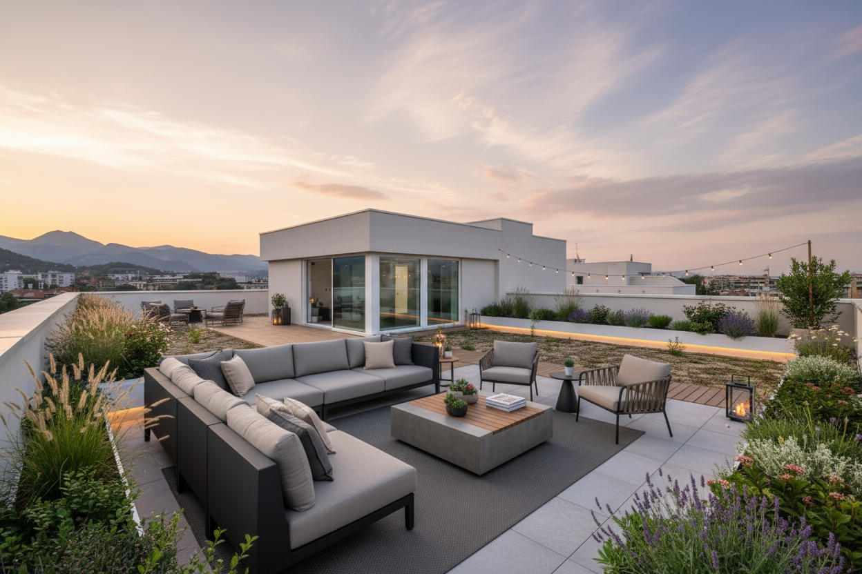 Attico con suggestiva terrazza panoramica