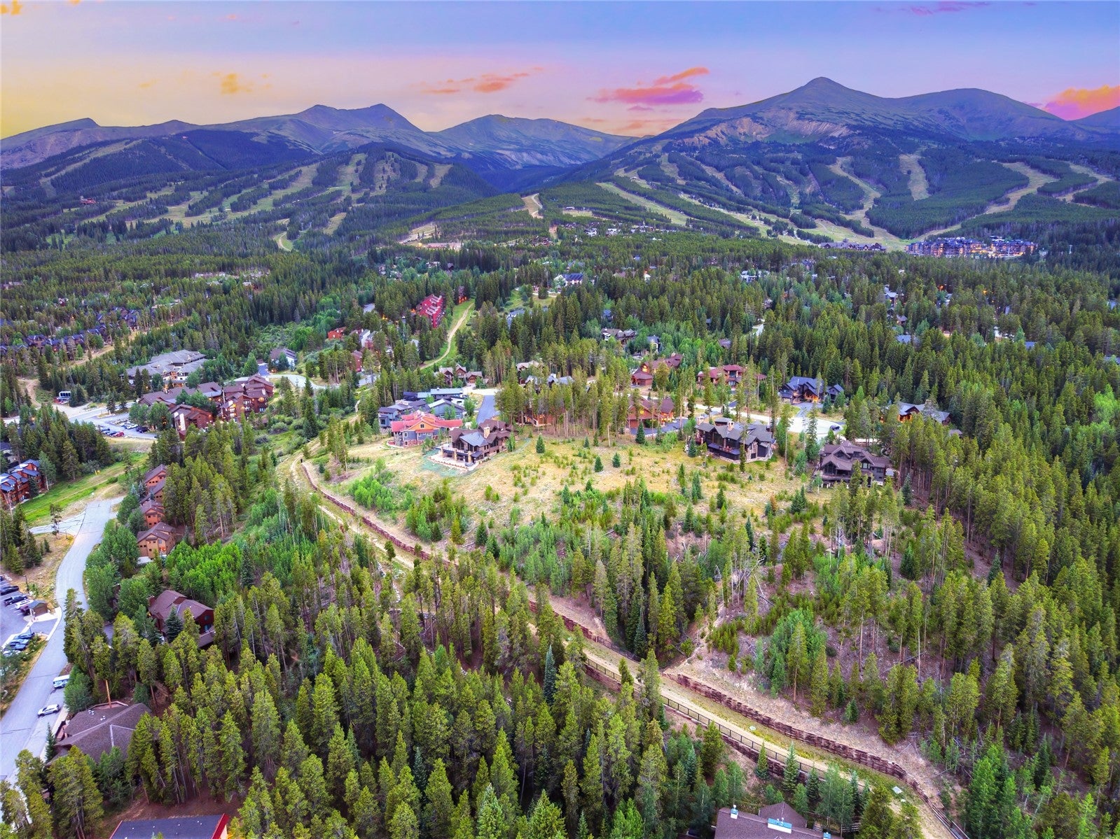 Timeless Log Architecture with Panoramic Breckenridge Views