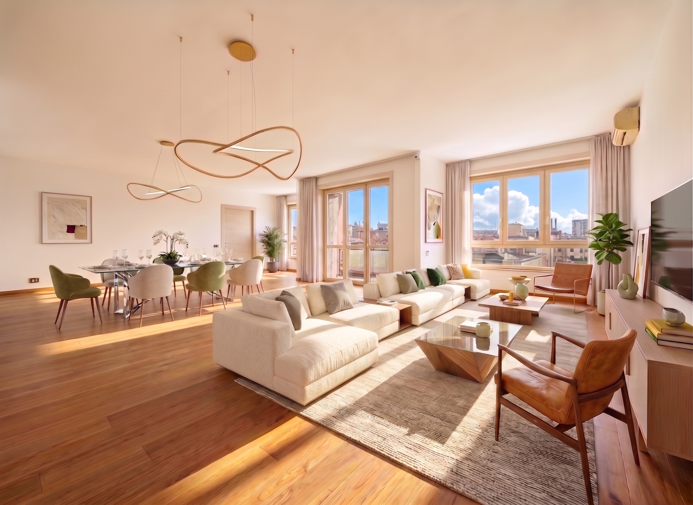 Apartment with exclusive view of Piazza Ascoli