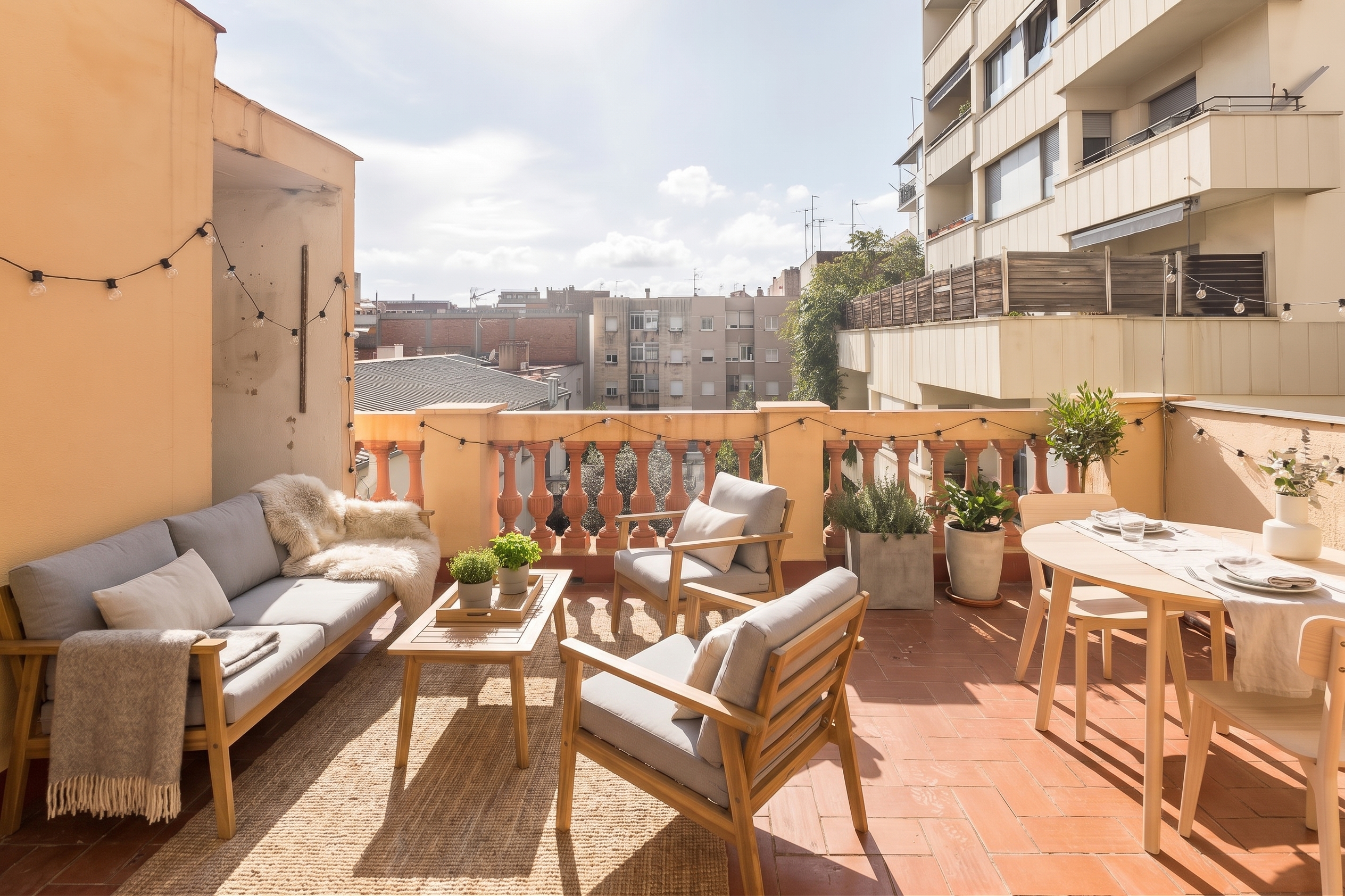 Bright brand-new one-bedroom penthouse with terrace [KI-modifiziert]