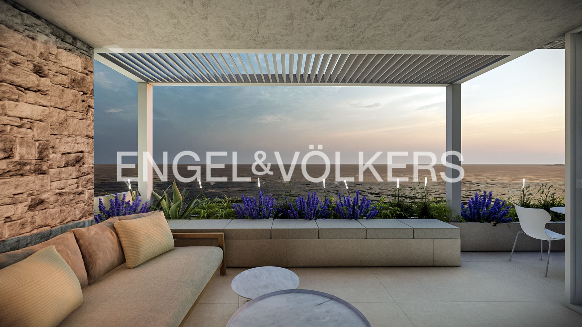 Brand new three-room apartment with sea terrace