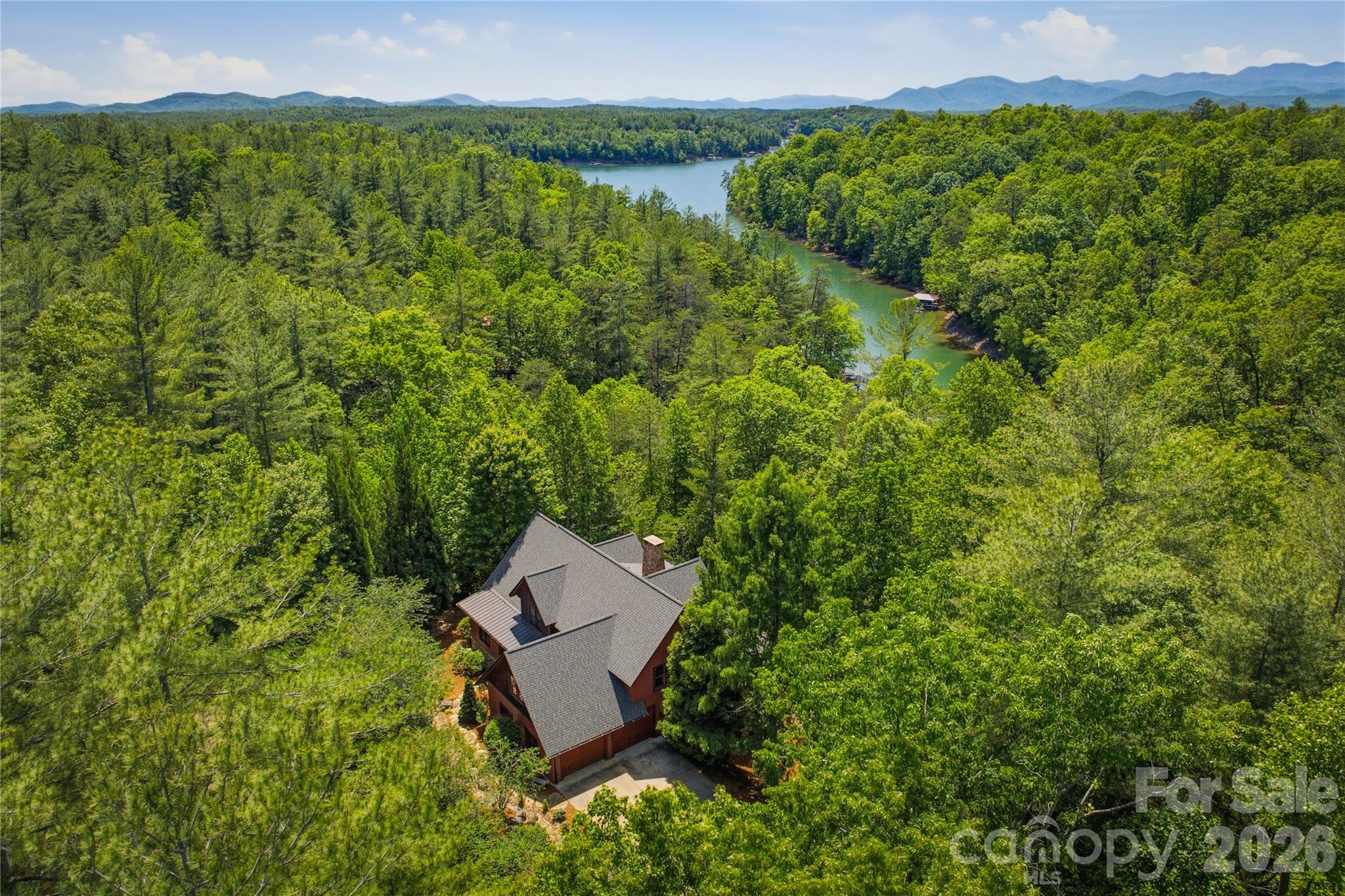Secluded Lake James Waterfront Estate with Private Dock