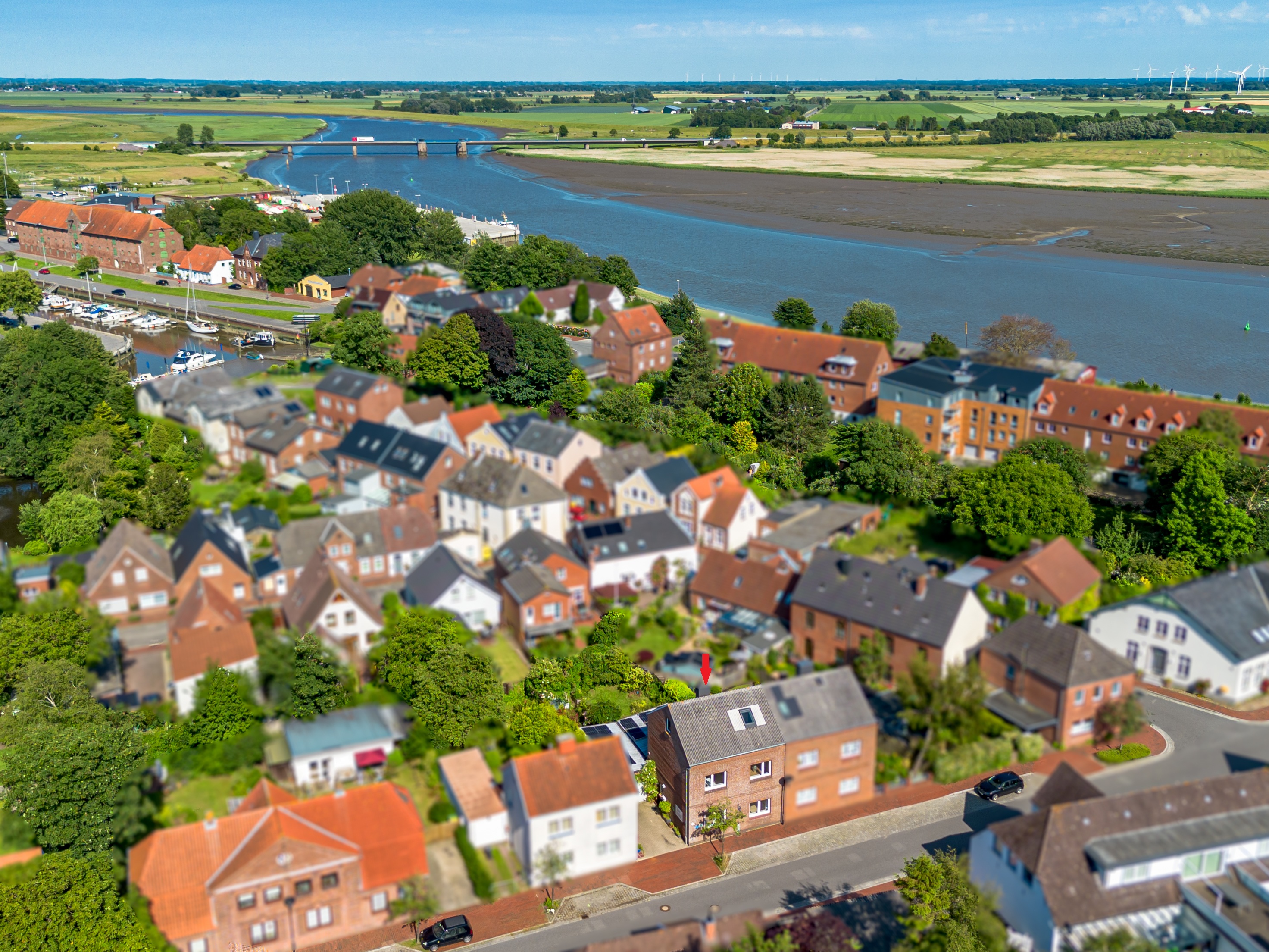 Stadthausliebe in Tönning zwischen Hafen und Garten