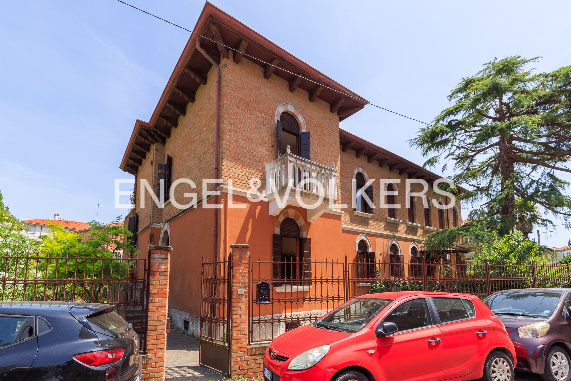 Portion of Art Nouveau villa close to the sea