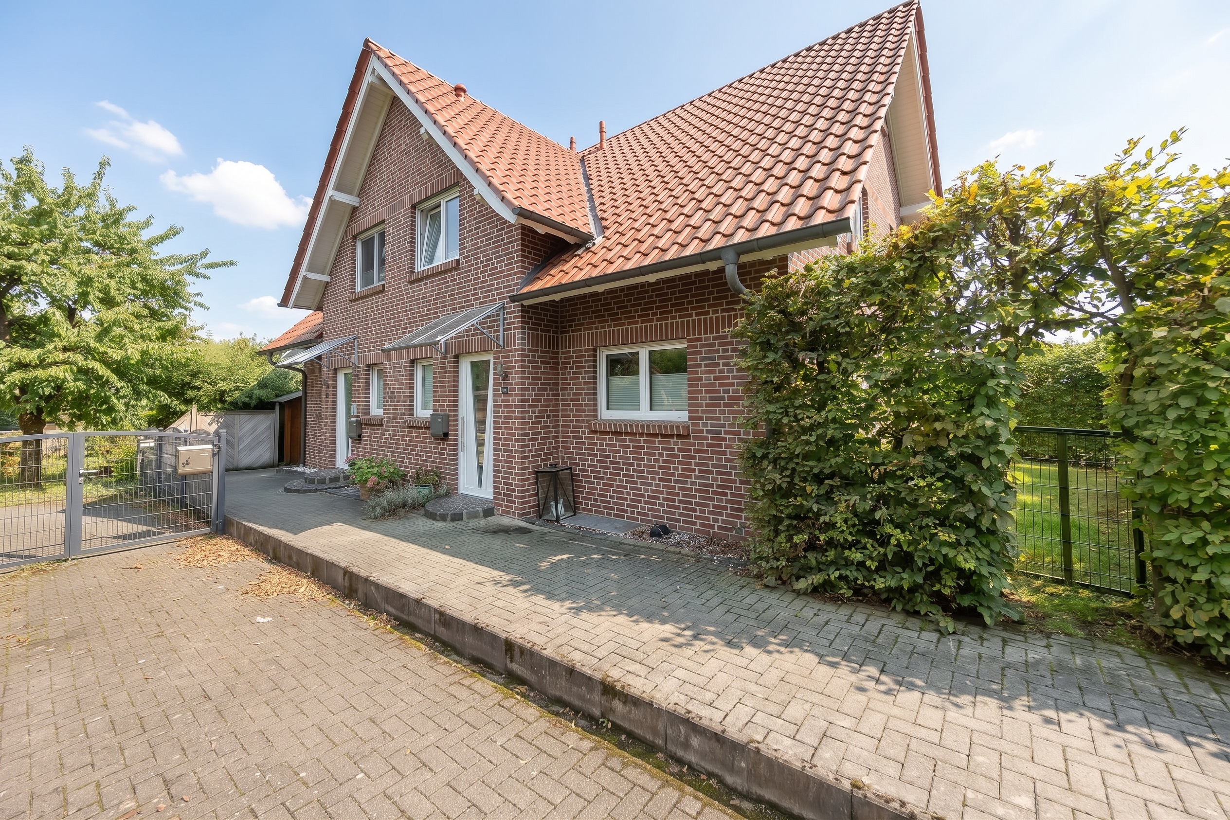 Doppelhaus mit Mehrwert - eine Hälfte sofort bezugsfrei, eine Hälfte vermietet [KI-modifiziert]