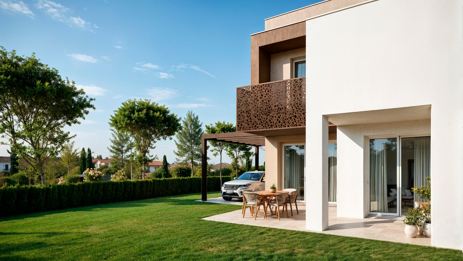 Res. Camelia: end townhouse for 3 families with garden