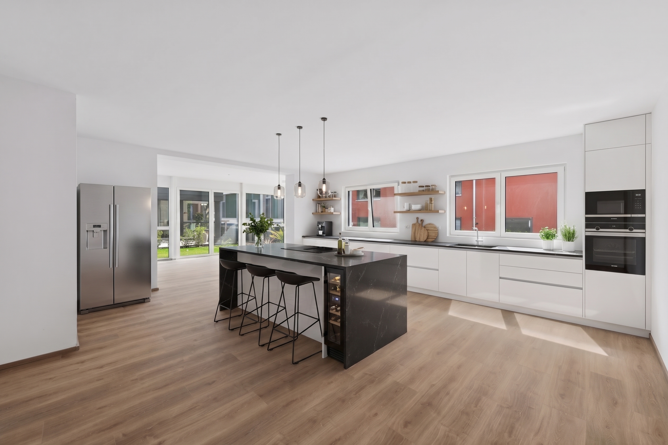 Barrierefreies Gartenparadies in Pulheim: Exklusive 3-Zimmer-Wohnung mit Wintergarten [AI-modified]